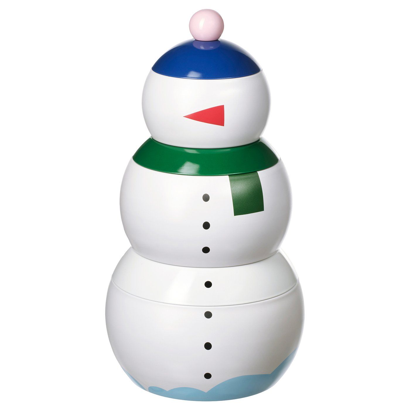 Vinterfint Tin With Lid, Set of 3 - Snowman