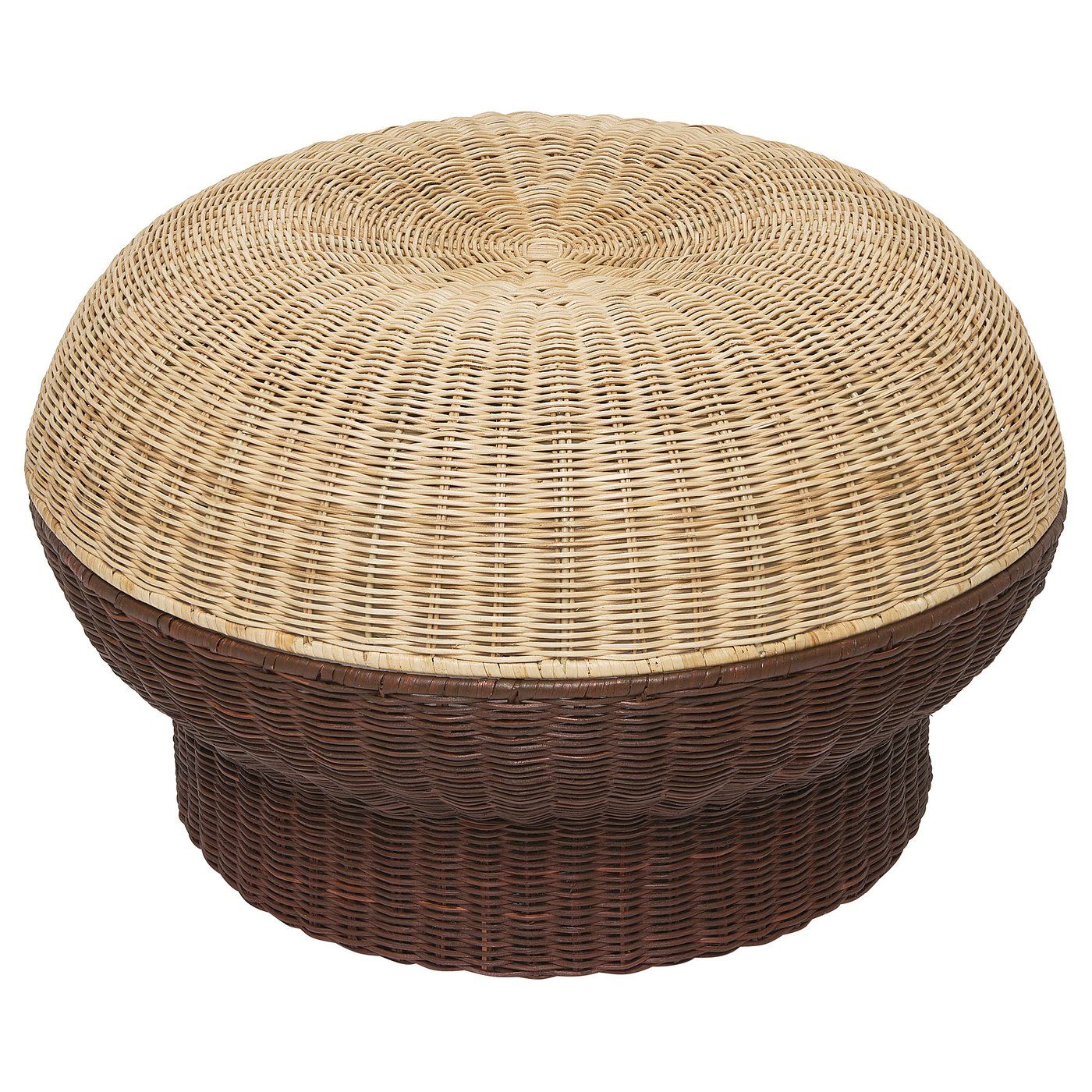 Ikea Ps 2026 Ottoman With Storage - Rattan Brown-Red
