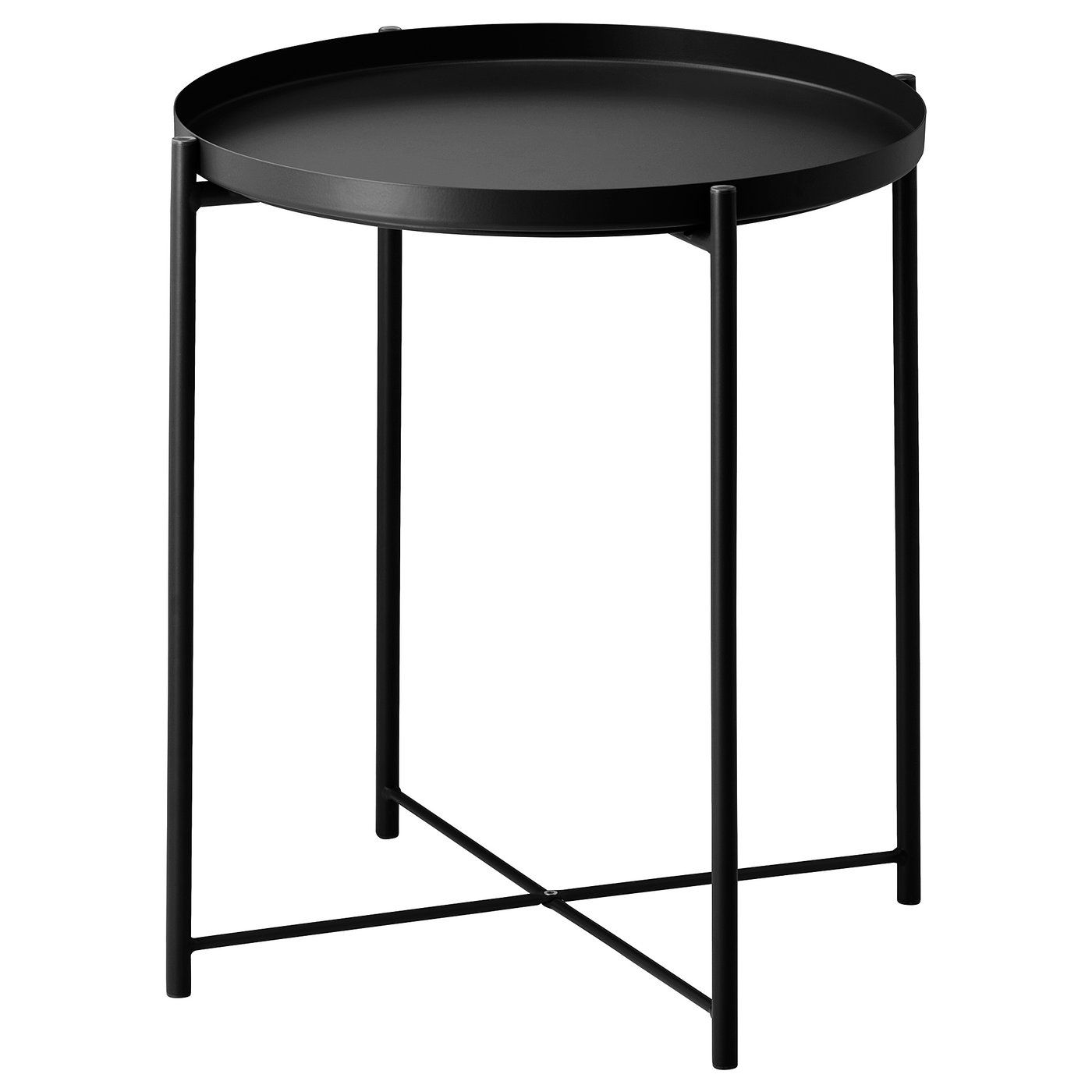 Gladom Tray Table - Black 17 1/2x20 5/8 "