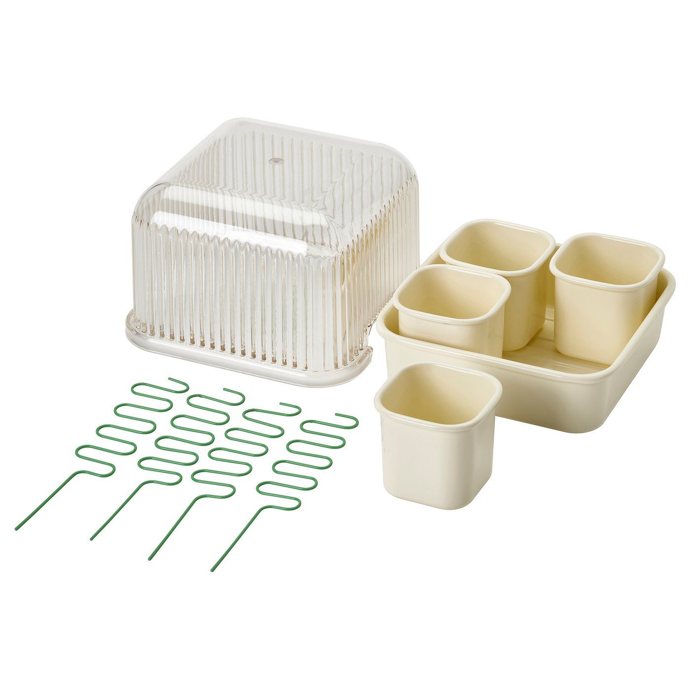 Doftrips Plant Starter Set - Clear/off-White 6 1/4x6 1/4x5 3/4 "