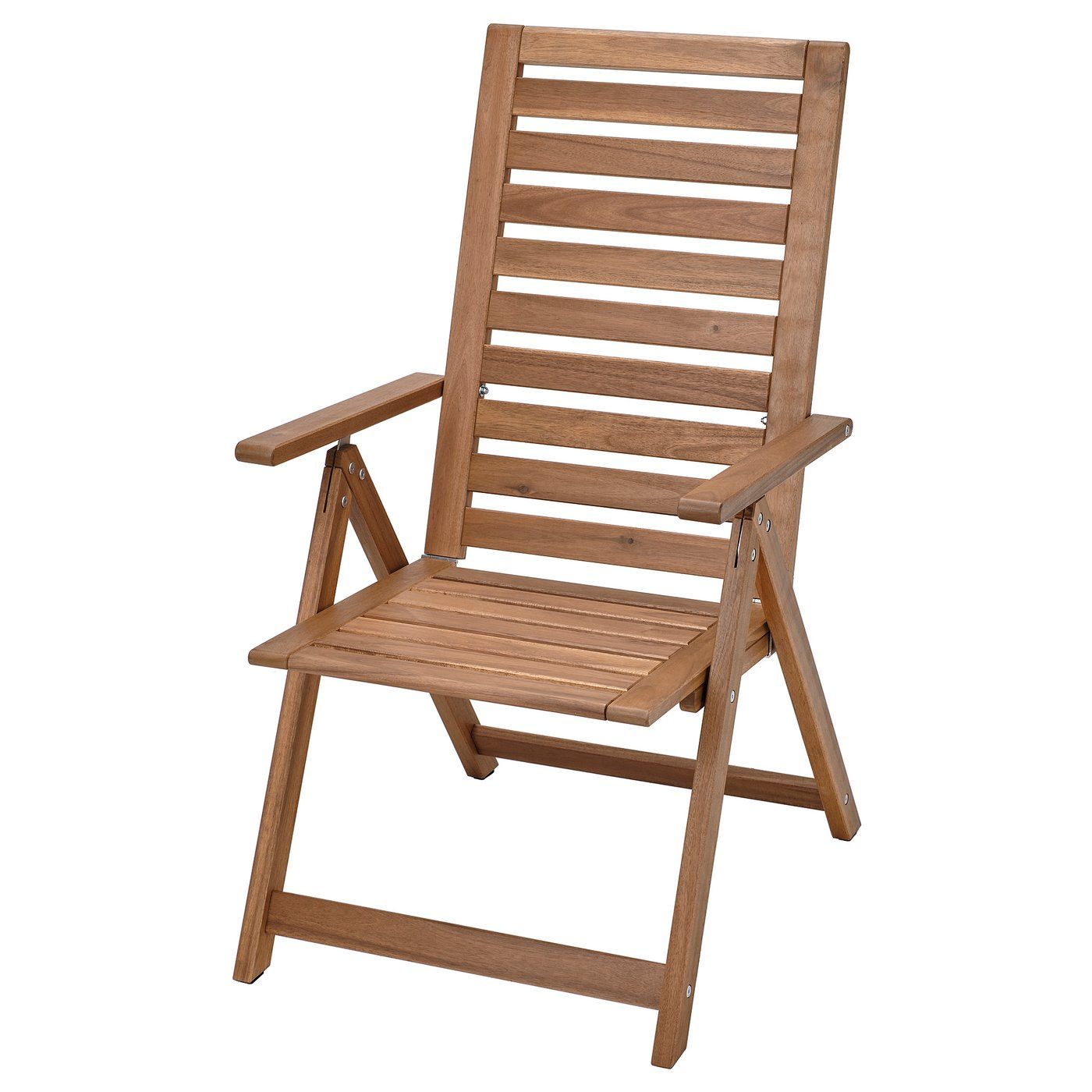 N&amp;Auml;mmar&amp;Ouml; Reclining Chair, Outdoor - Foldable Light Brown Stained