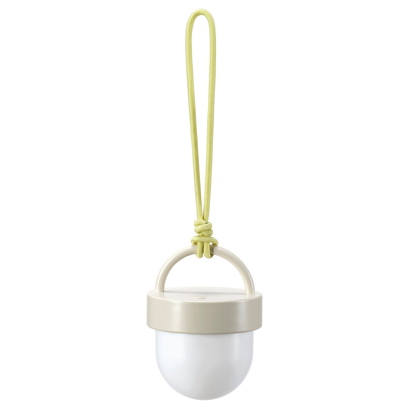 Solvinden Led Pendant Lamp - Beige Battery Operated/outdoor Globe 4 "