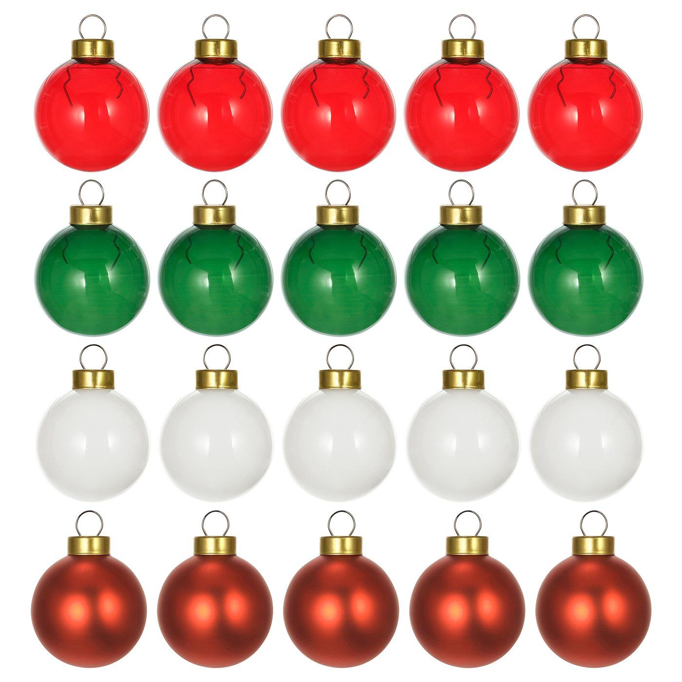 Vinterfint Tree Ornament - Bauble Glass/mixed Colors 1 &amp;frac12; "