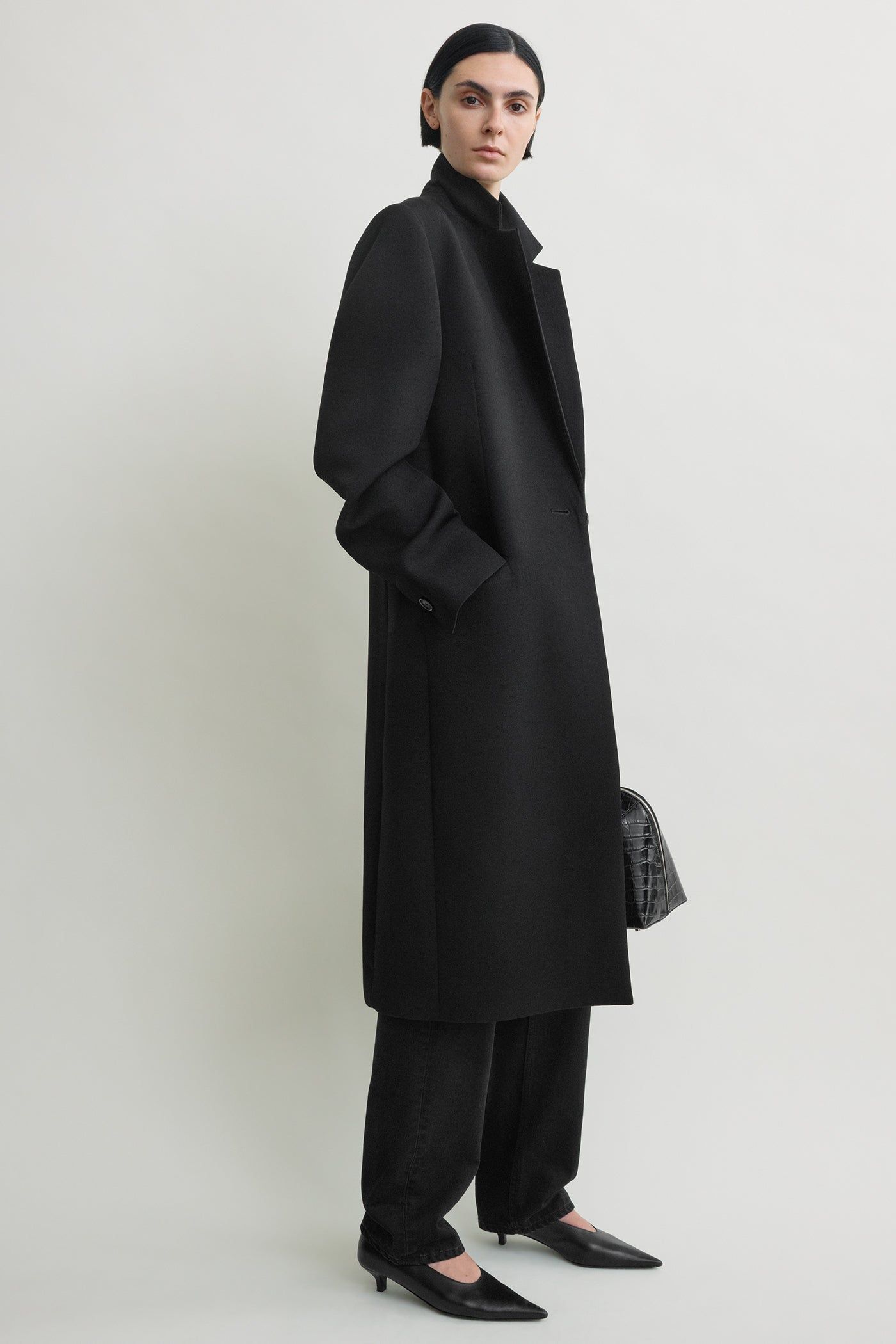 Classic Tailored Coat Black
