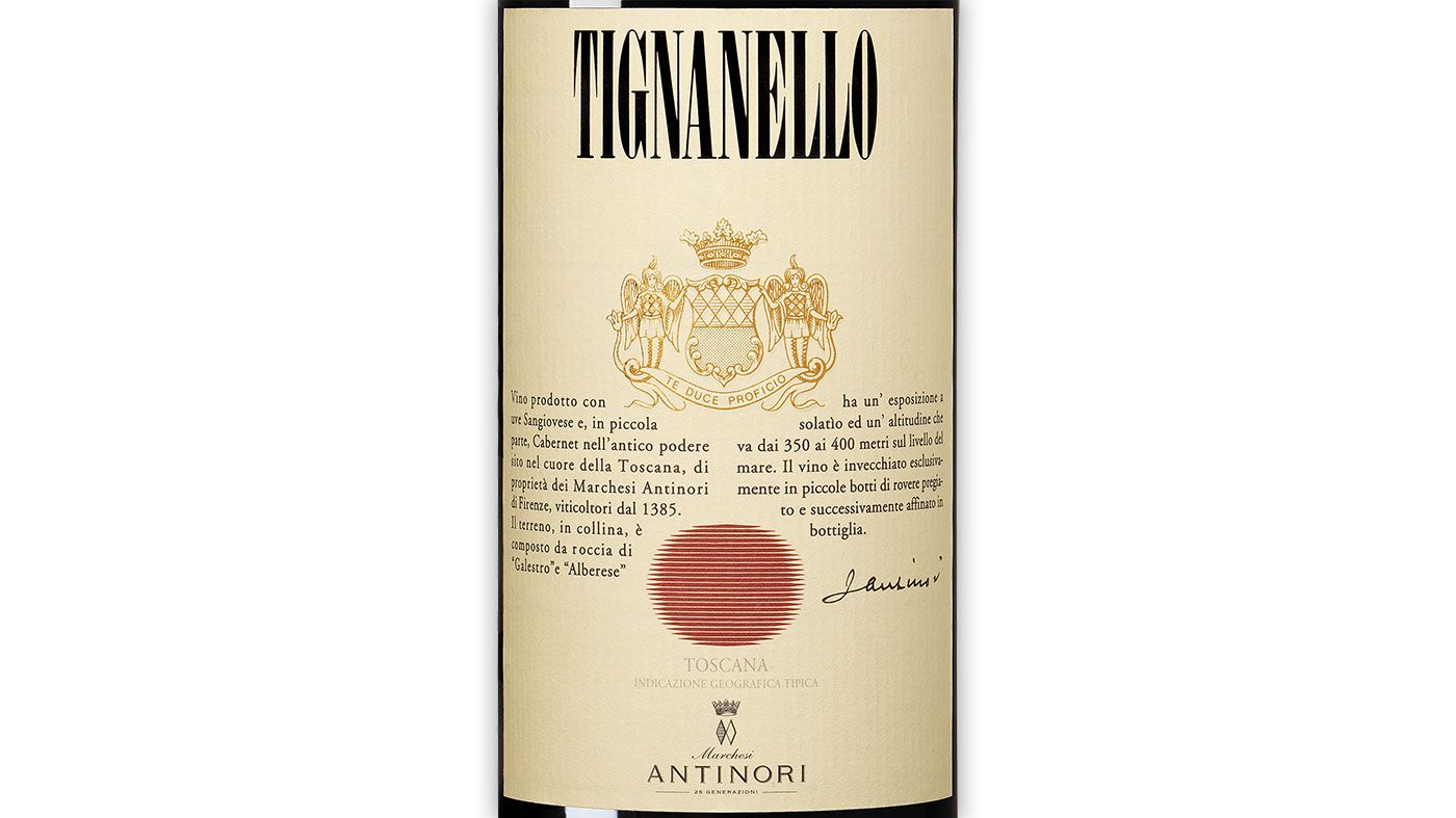 ワイン SINSito Moresco2011 & Tignanello 2013 Tignanello | Marchesi Antinori