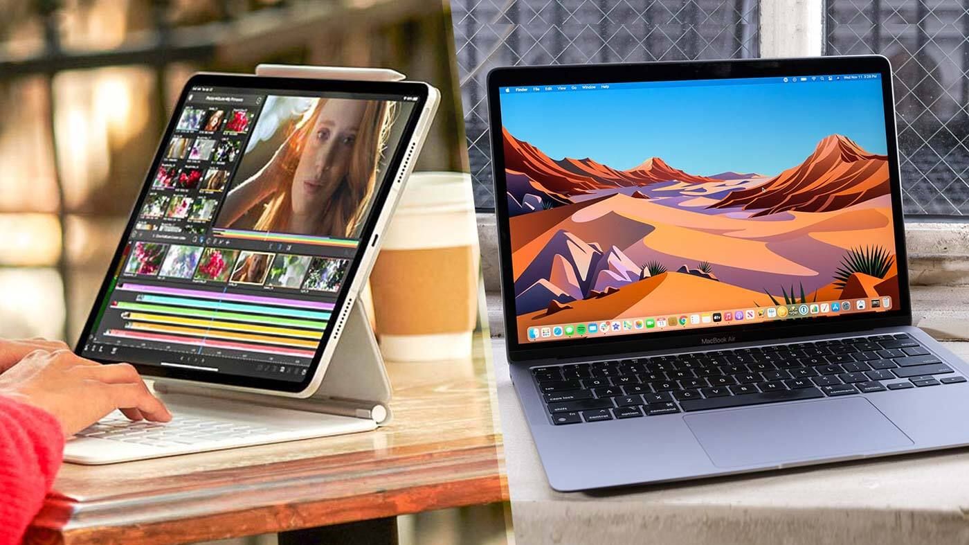iPad macbook  air M1 iPad Pro 2021 vs MacBook Air M1: What should you buy? | Tom's Guide