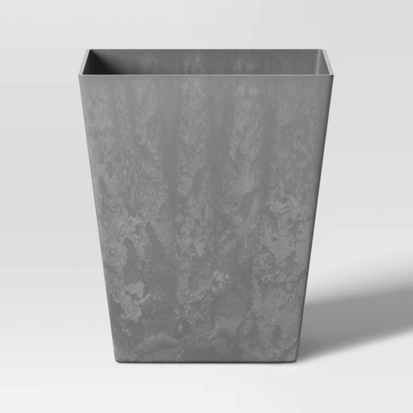 Square Composite Indoor Outdoor Planter Pot 12"x12"x14" Charcoal Gray - Threshold&amp;trade;