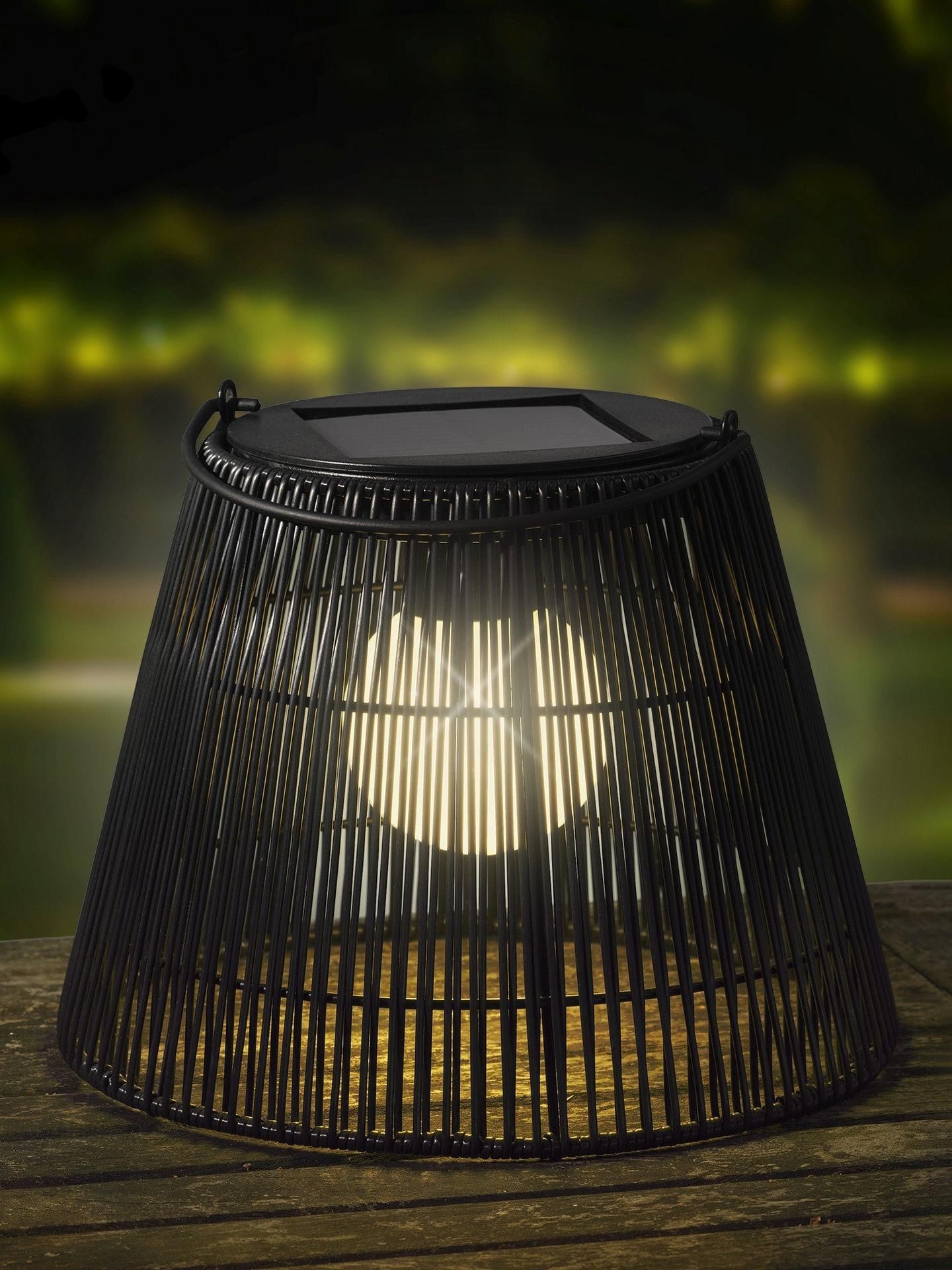 Kaemingk, Solar Powered Outdoor Wicker Lantern