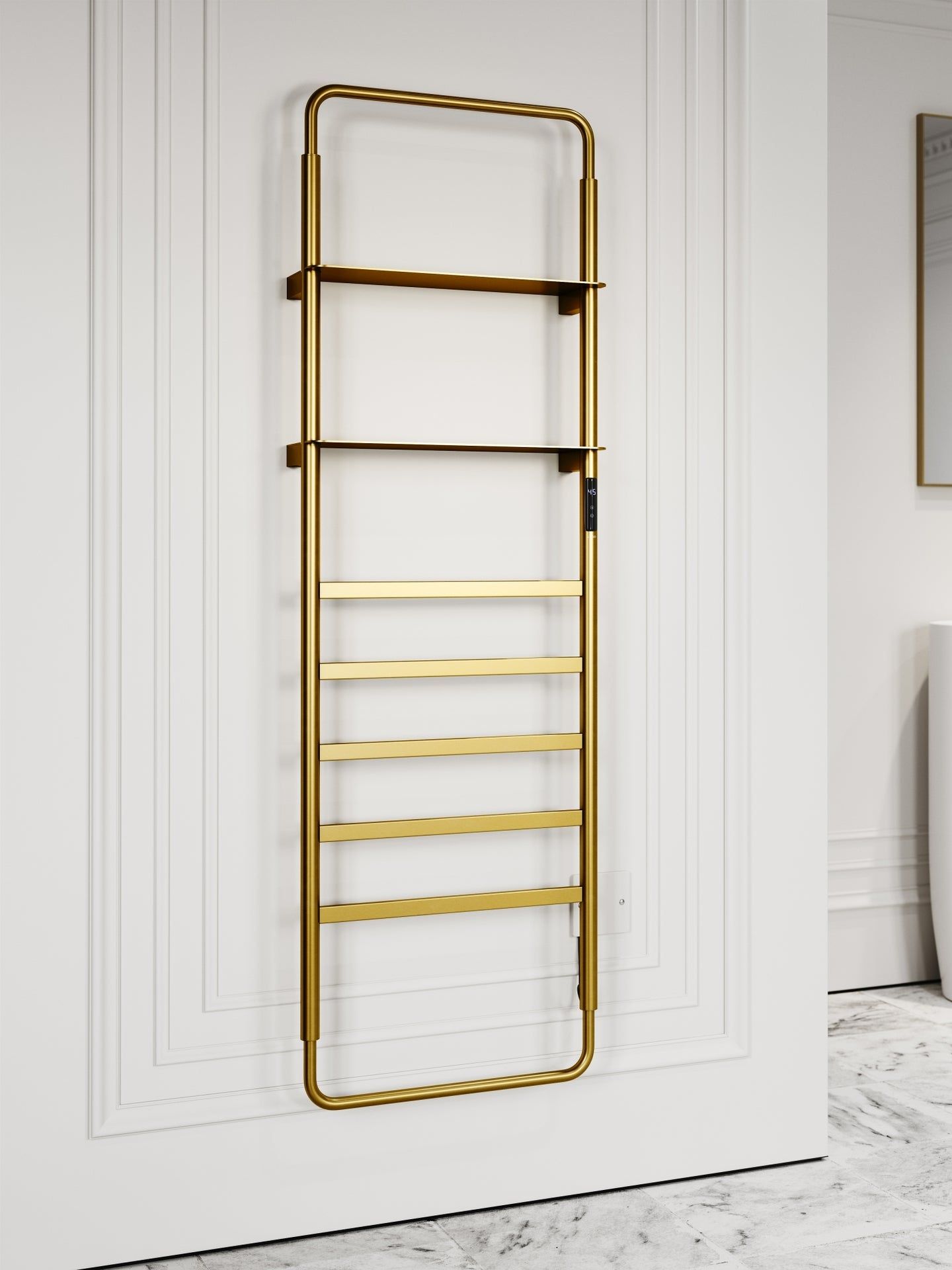 Celsius Brushed Gold Electric Heated Towel Warmer