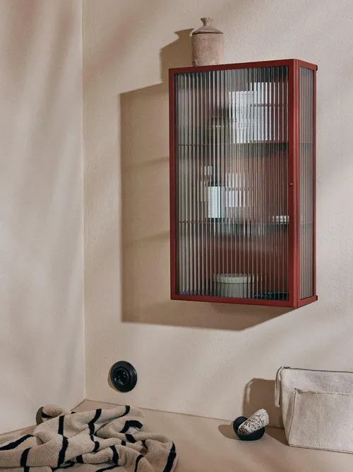 Haze Wall Cupboard, Oxide Red