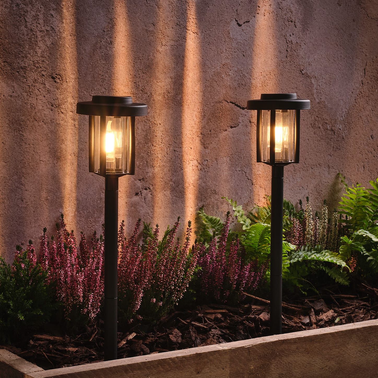 2 Dartmoor Filament Solar Stake Lights