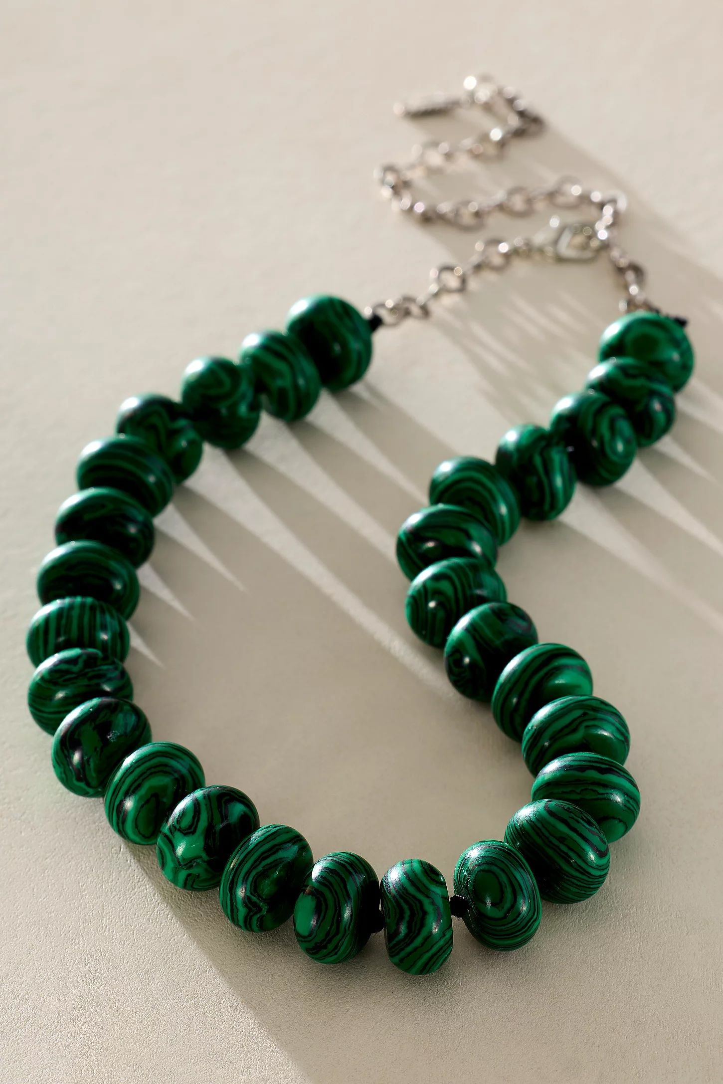 Free People Phthalo Green Sabina Stone Choker