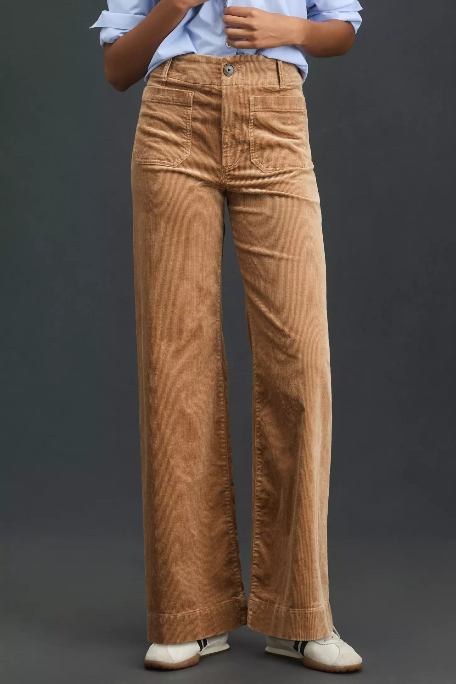 Maeve, The Colette Corduroy Full-Length Wide-Leg Pants