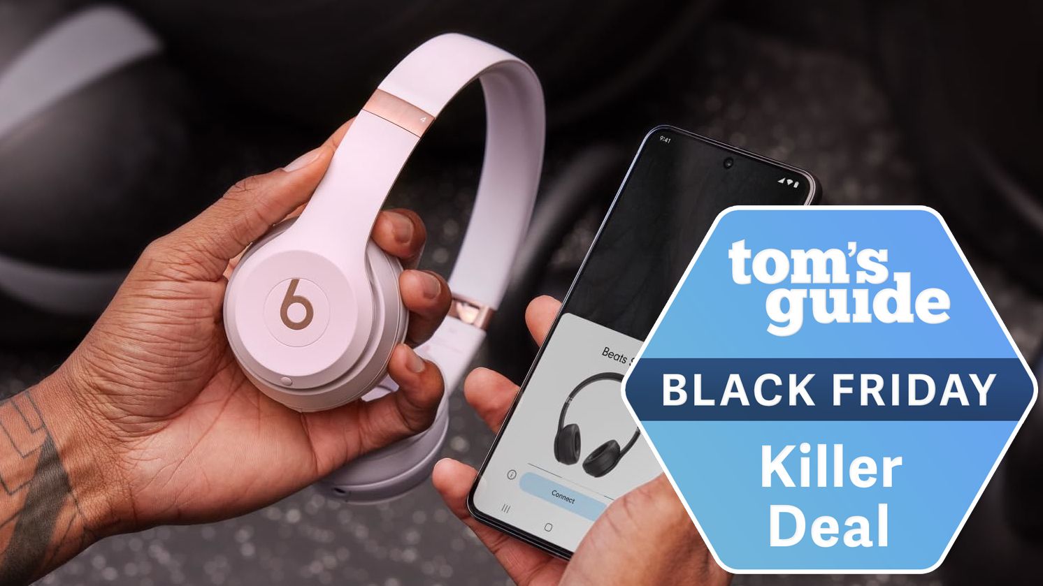 Beats Solo 4 headphones with a TG deals badge