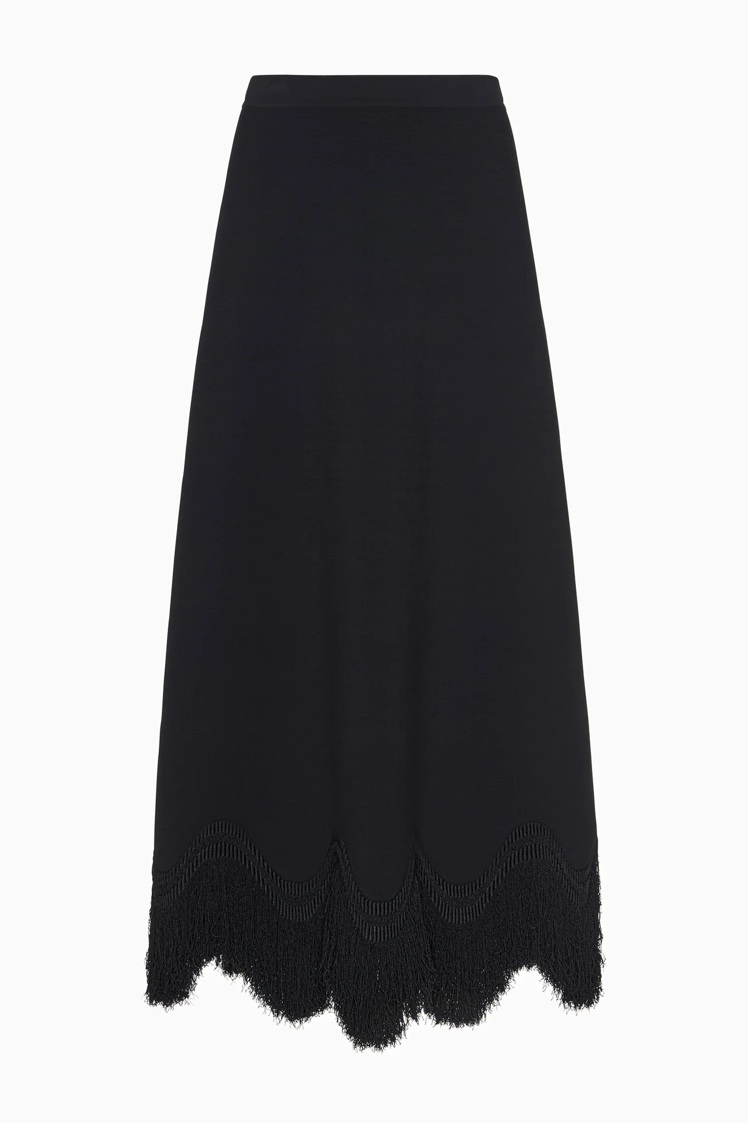 Ulla Johnson, Paulina Knit Skirt With Fringe - Noir