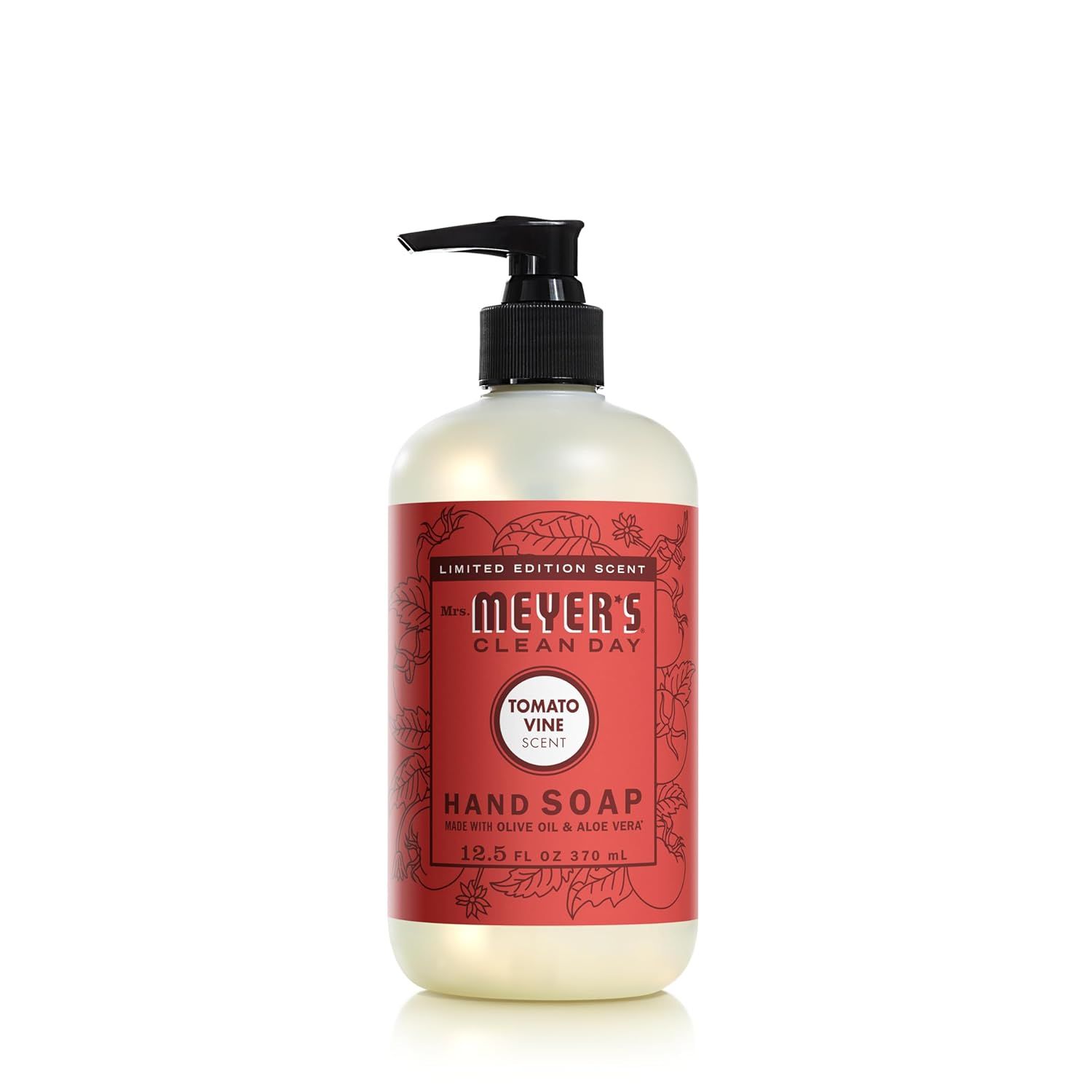 Mrs. Meyer&#039;s Clean Day Liquid Hand Soap, Tomato Vine Scent, 12.5 Ounce Bottle