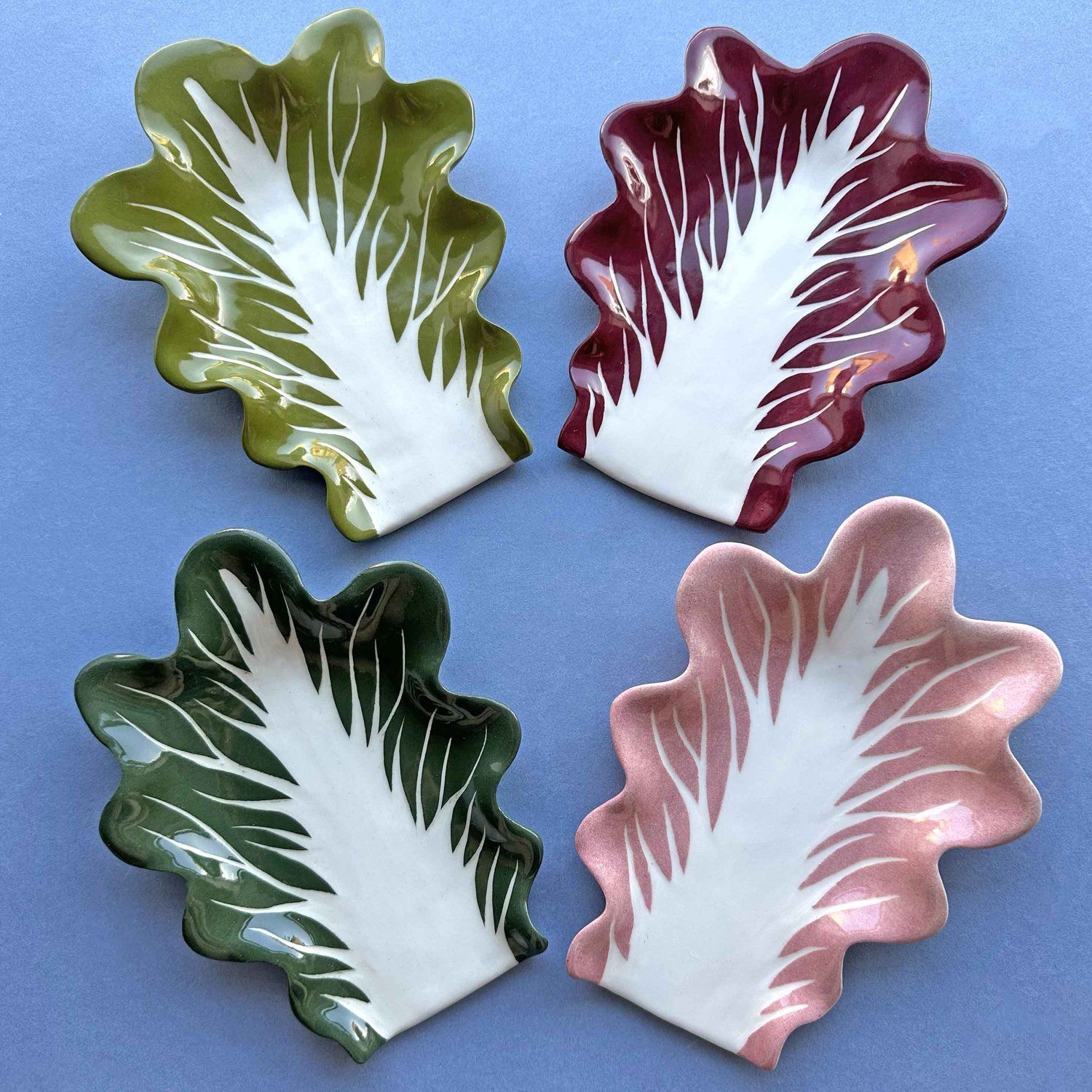 Radicchio Leaf Spoon Rest &amp;mdash; Minnie-Mae Studio