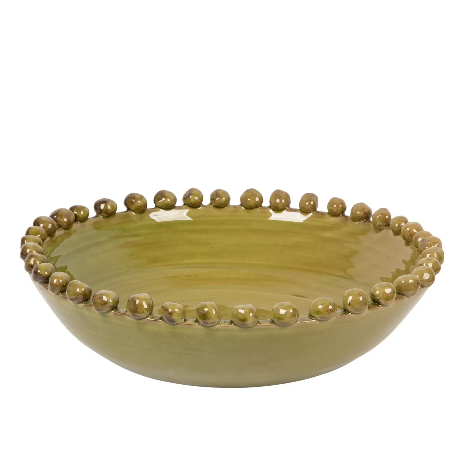 Olive Grove, Round Hobnail Terra-cotta Decorative Bowl