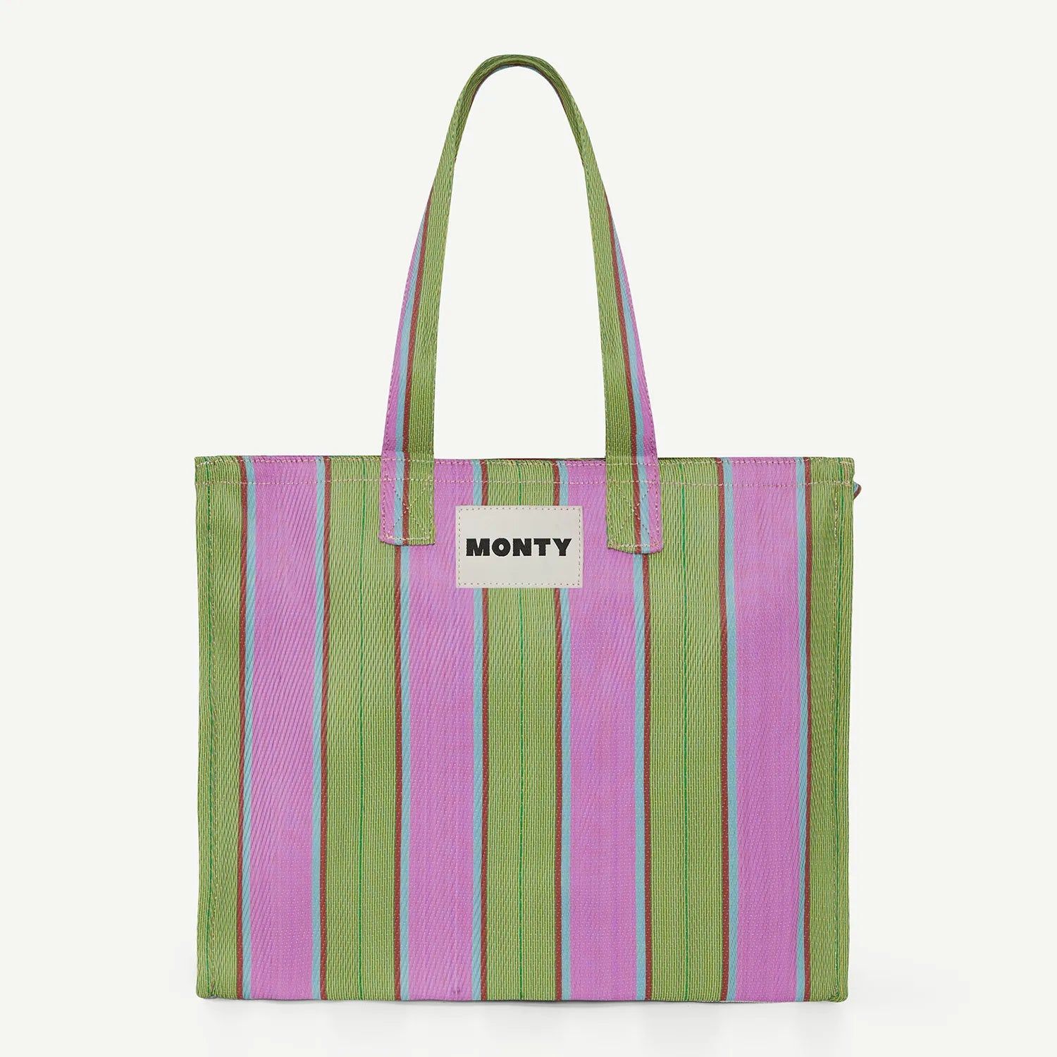 Medium Recycled Nylon - Flamingo &amp;amp; Matcha