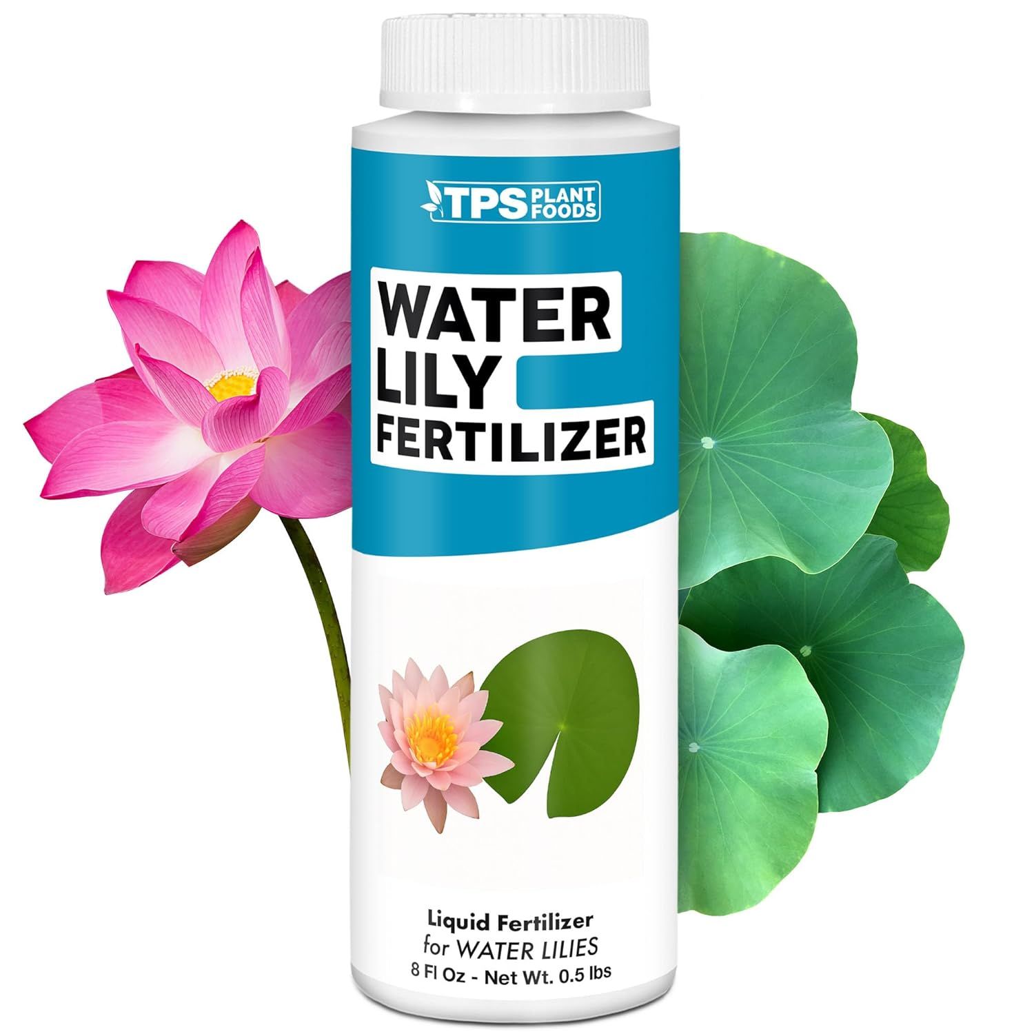 Water Lily Fertilizer for Water Lily, Great for Water Lilies for Ponds, Liquid Fertilizer by Tps Plant Foods, 8 Oz (250ml)