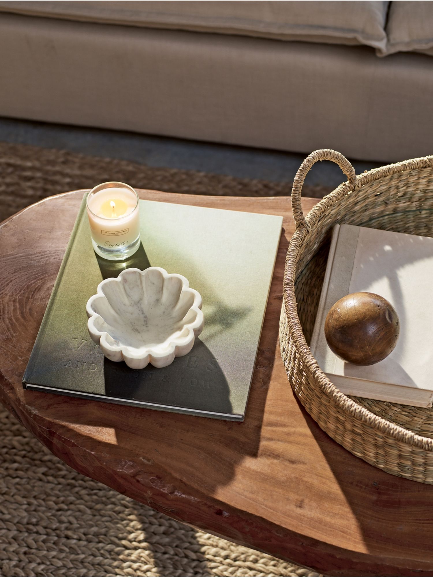 The White Company, Larton Scalloped Marble Bowl | the White Company