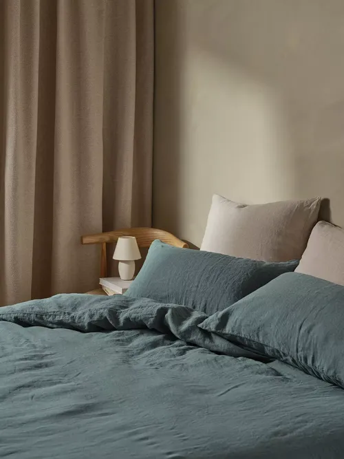 Bedfolk 100% Linen Bedding, Sea