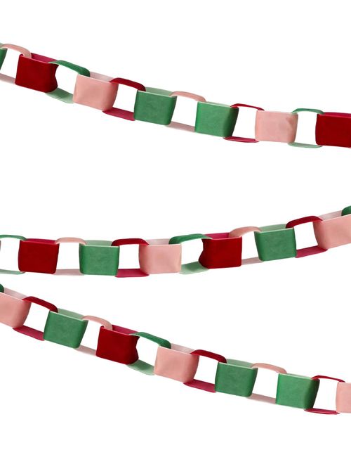 Velvet chain link garland