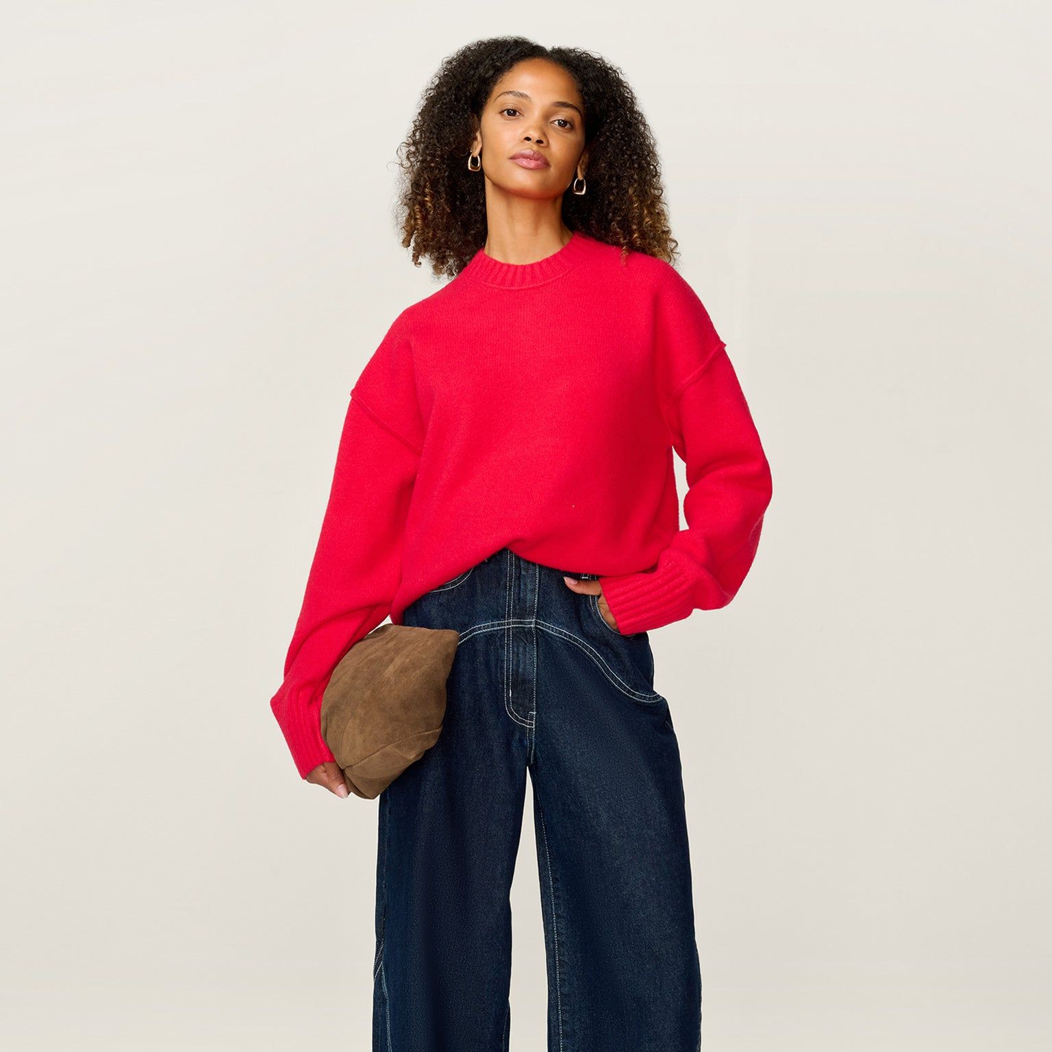 Clementine Jumper in Red - Xs