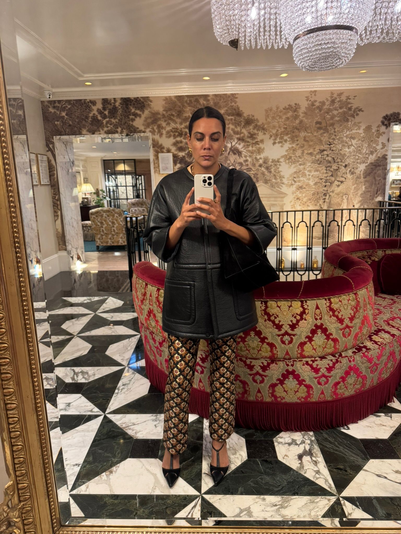 Noora Raj Brown does dopamine dressing in a print pant