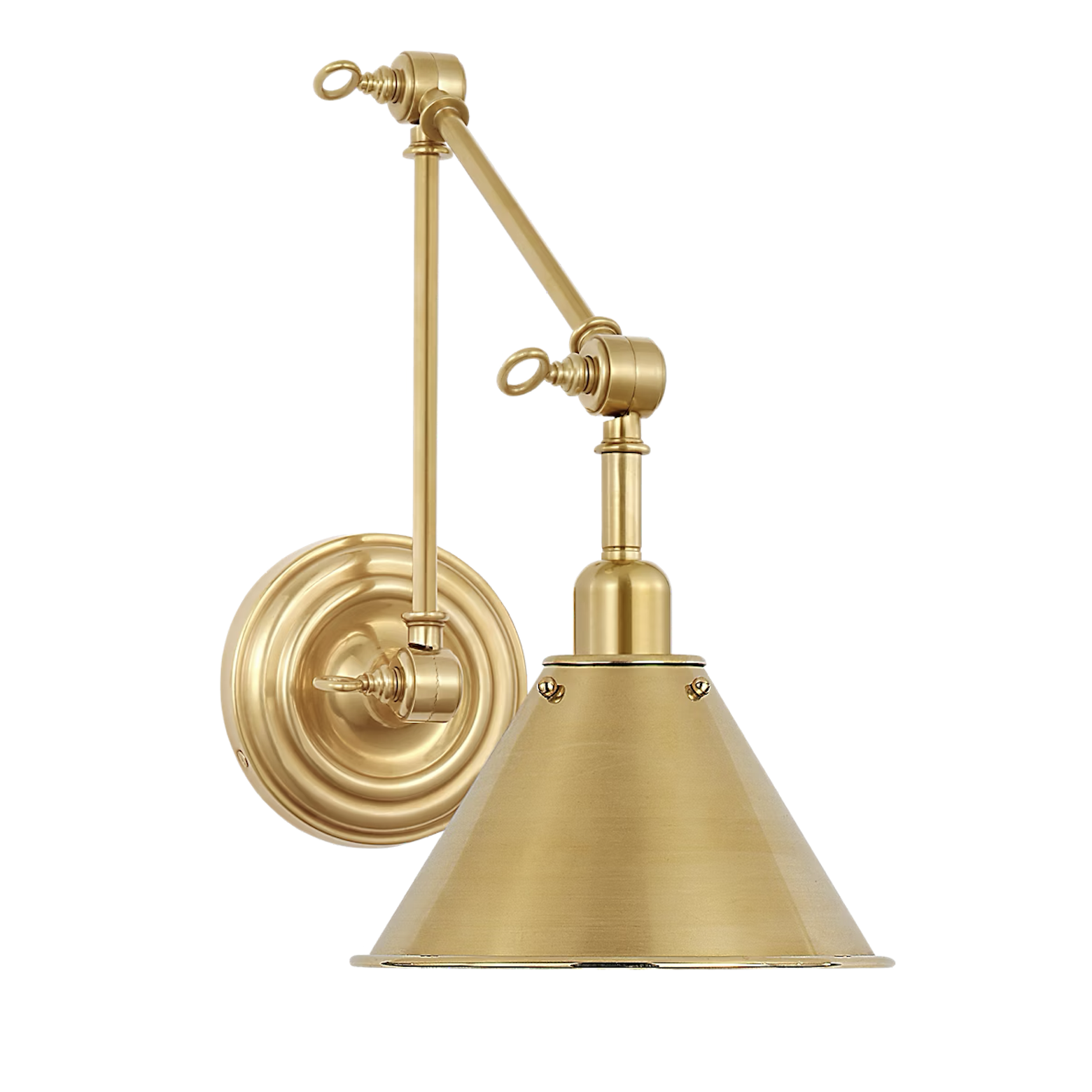 visual comfort sconce brass
