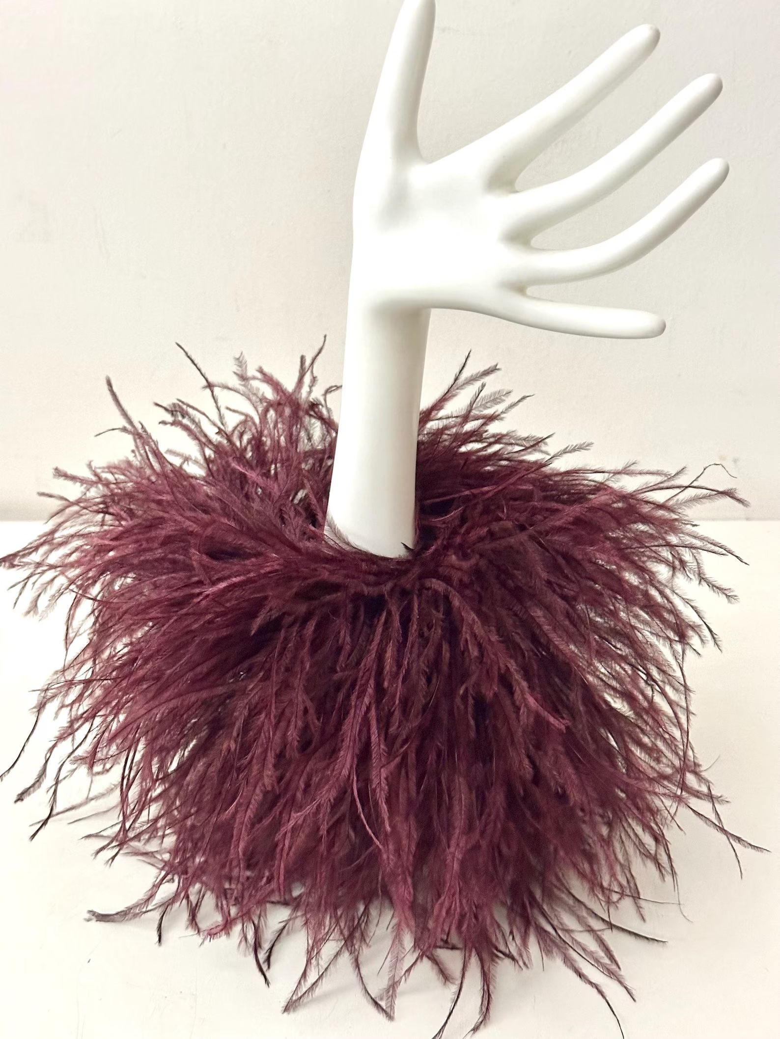 FancyGirlBoutiqueNYC, Ostrich Feather Wrist Cuffs