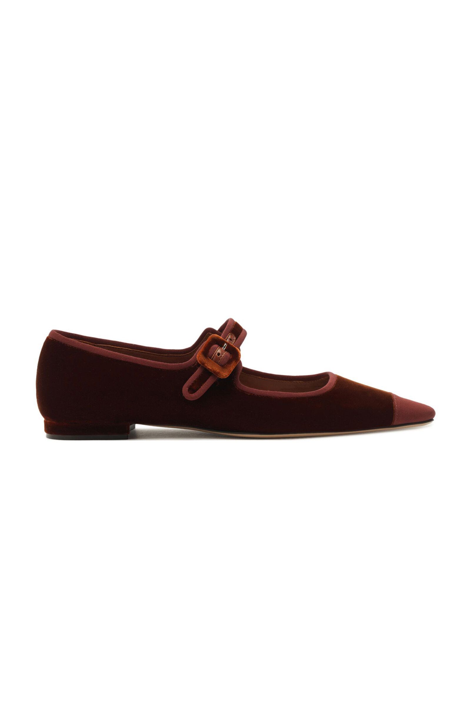 Jada Velvet Mary Jane Flats