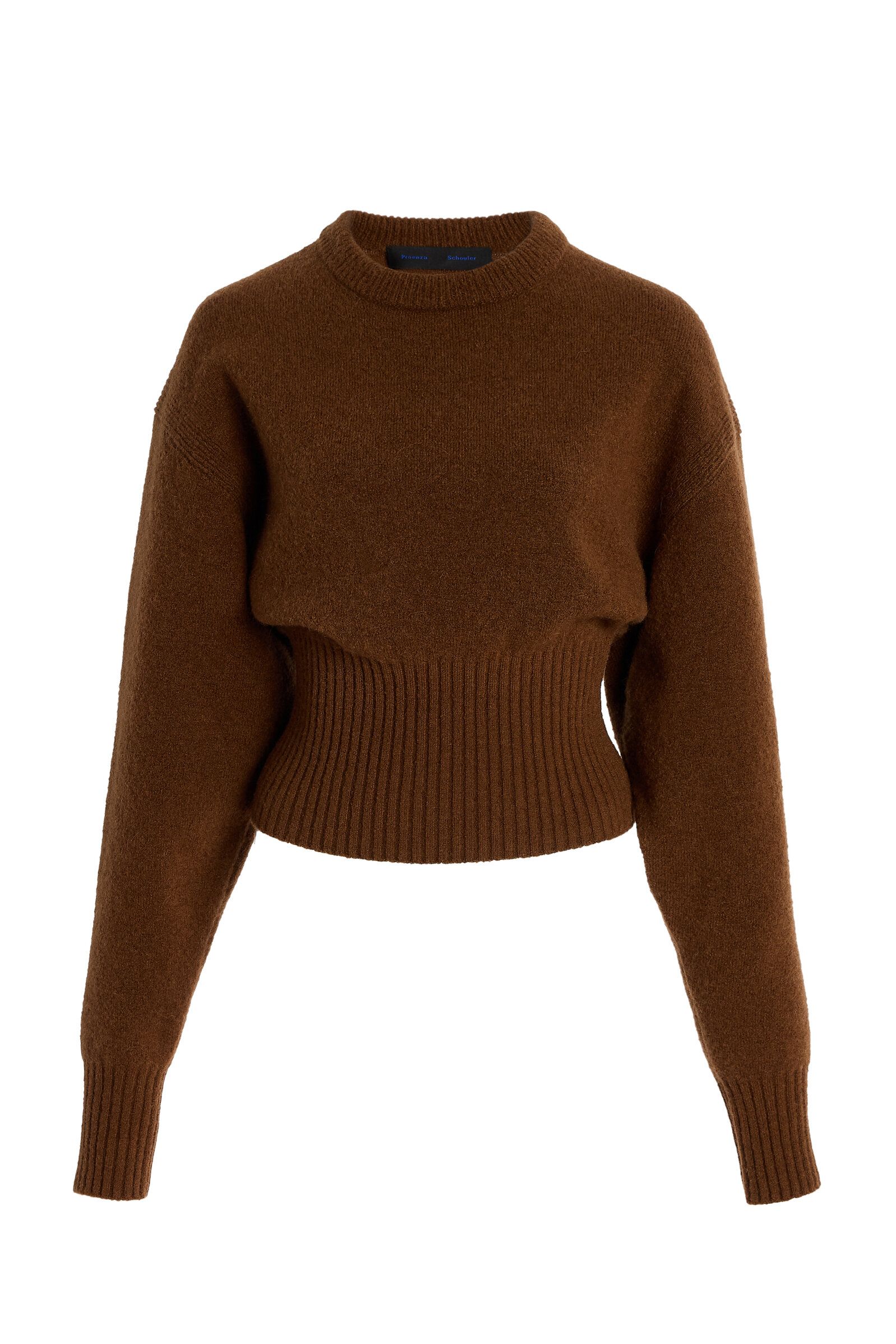 Randi Cropped Rib-Knit Sweater