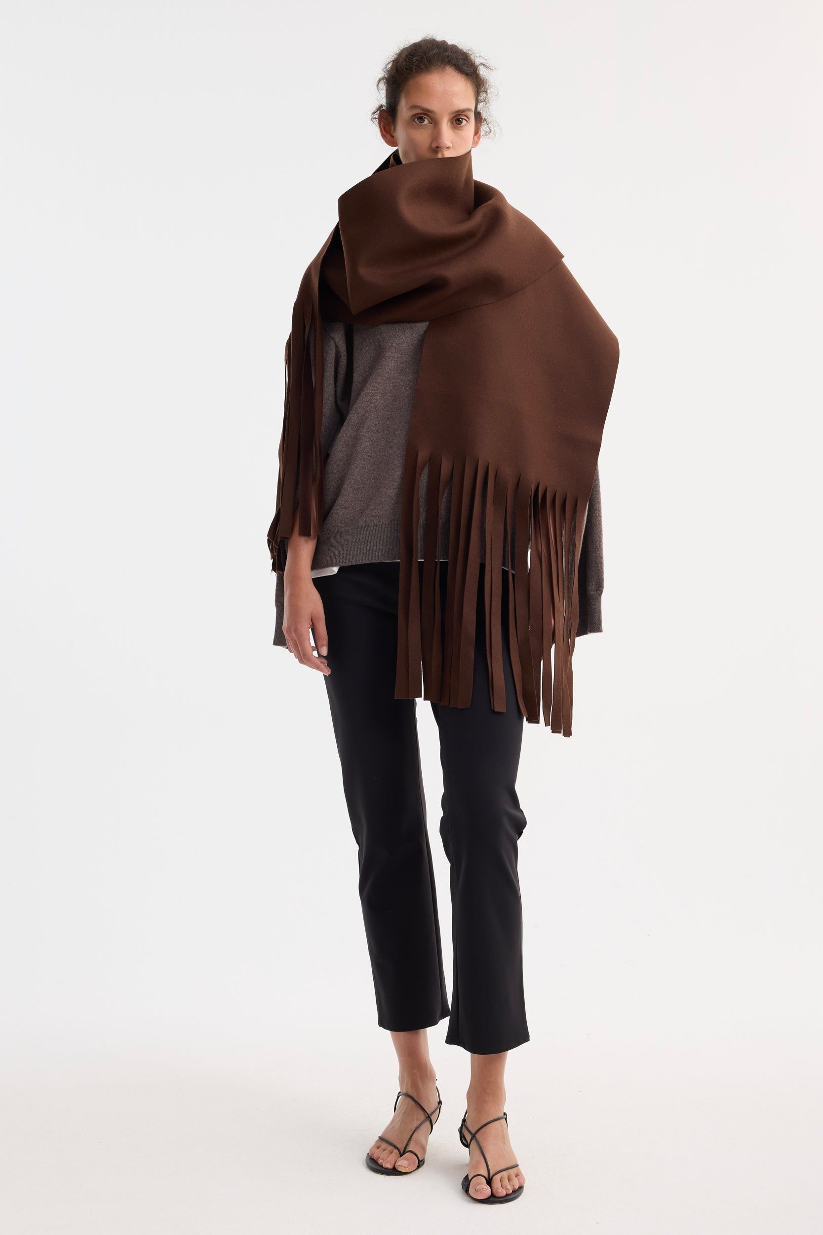 Wool Scarf | Pure Chocolate