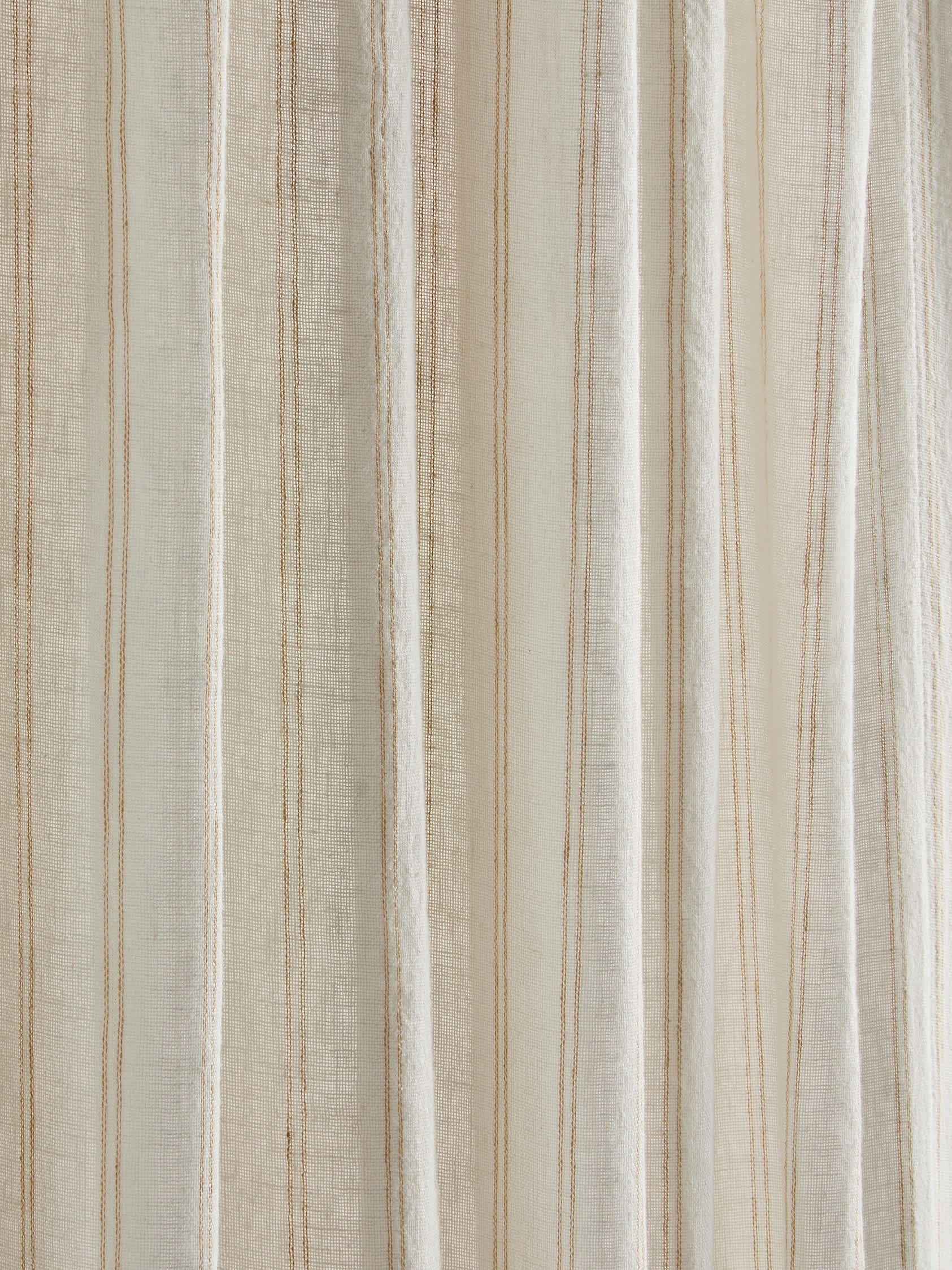 Cotton Linen Blend Sheer Multiway Curtains