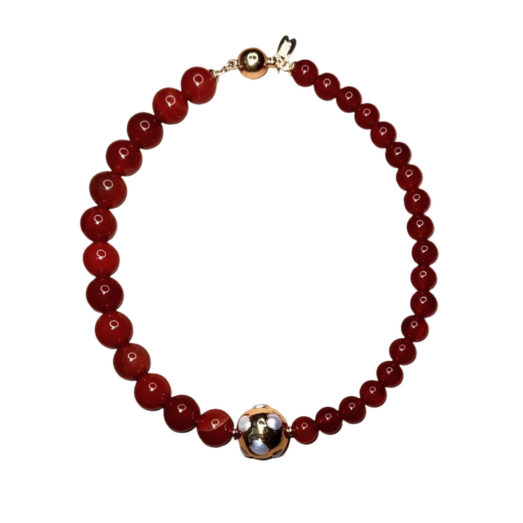 Meet Me in Puglia Necklace - Carnelian