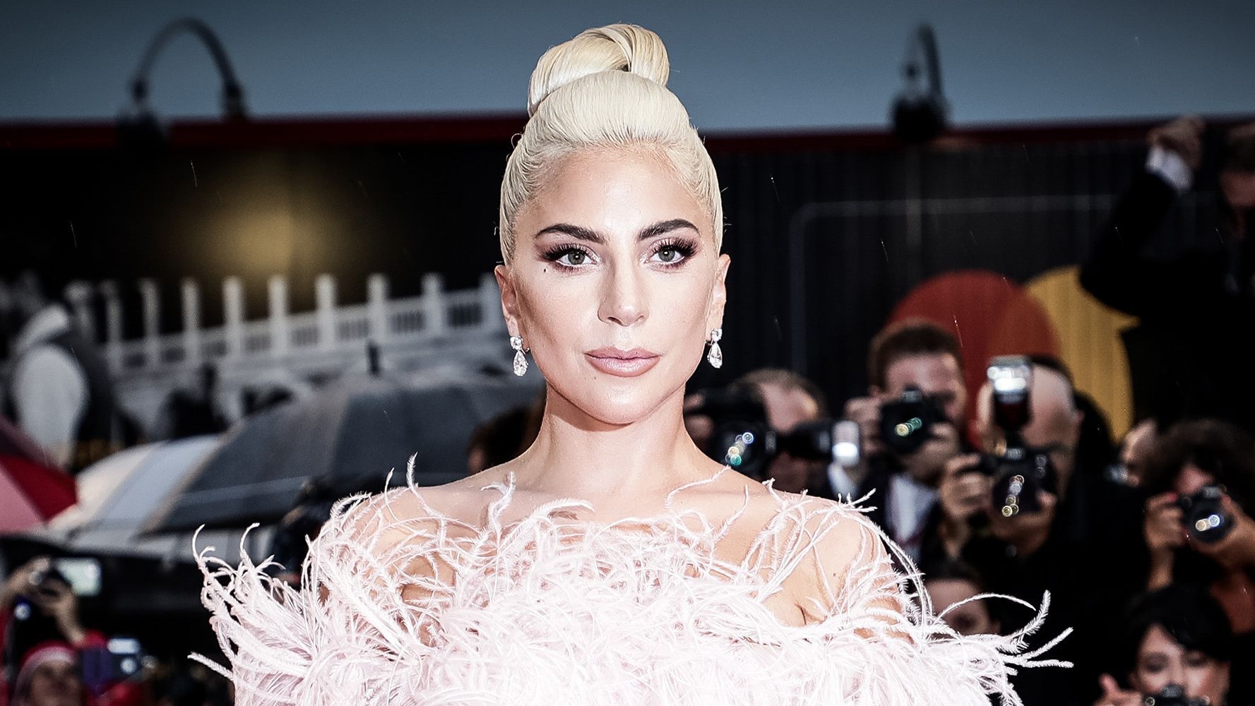lady gaga venice dress Lady Gaga Wears Black Gown and Diamonds to 2024 Venice Film Festival