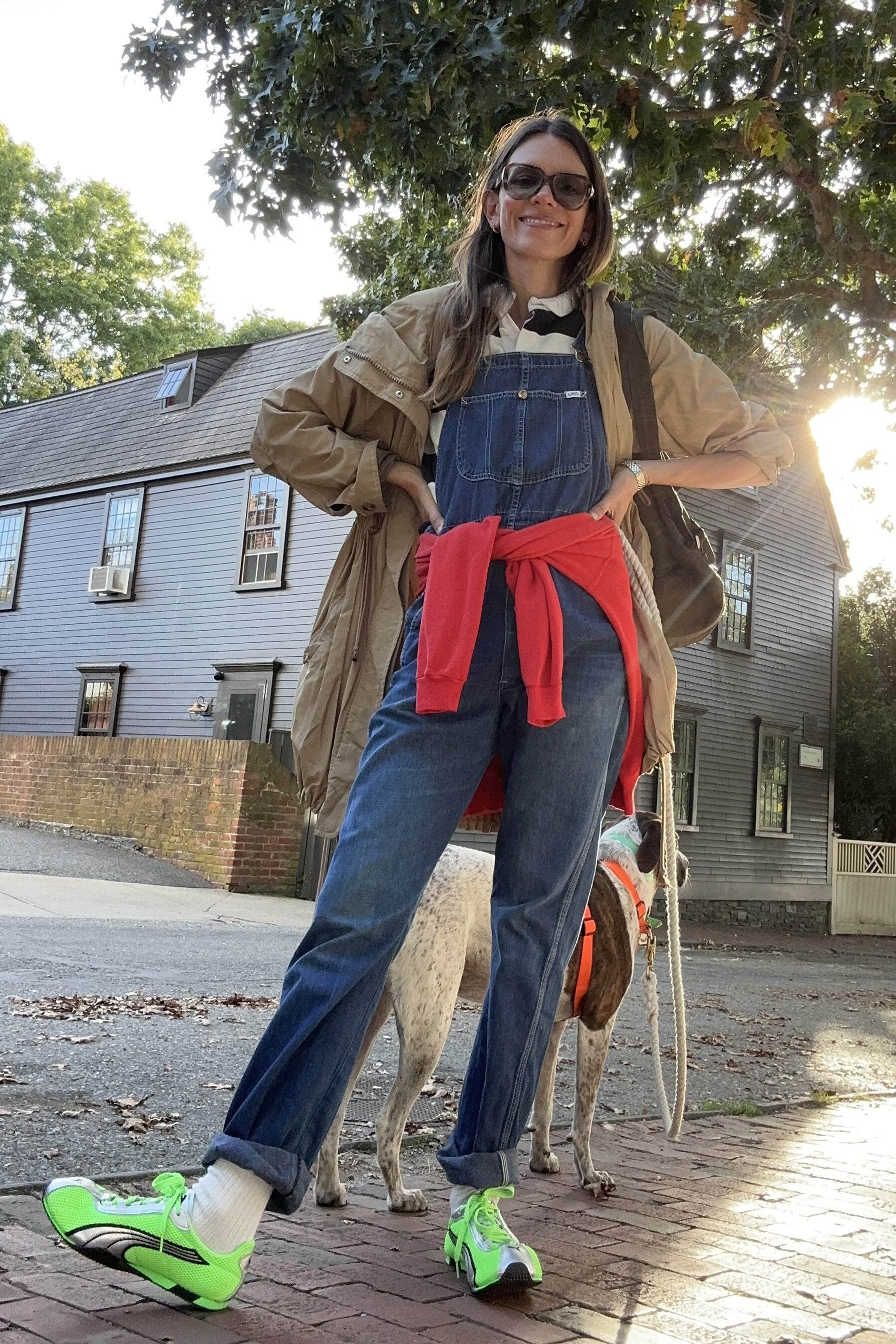 Julia Gall how to wear overalls for the weekend