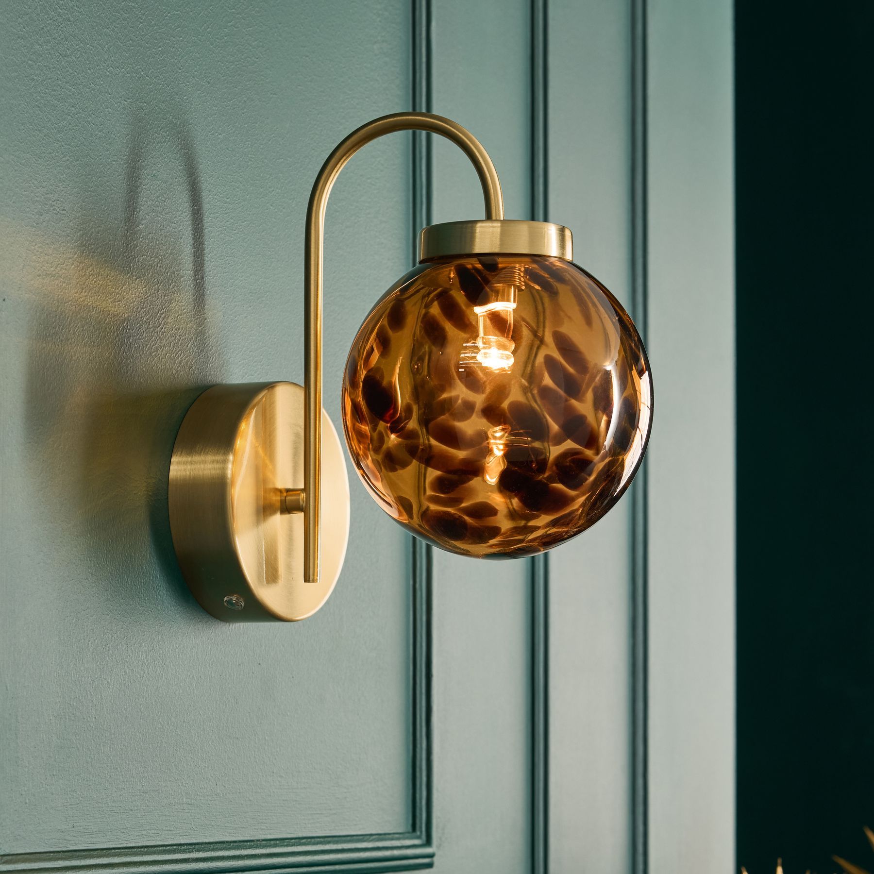 Brown Freya Rechargeable Wireless Wall Light