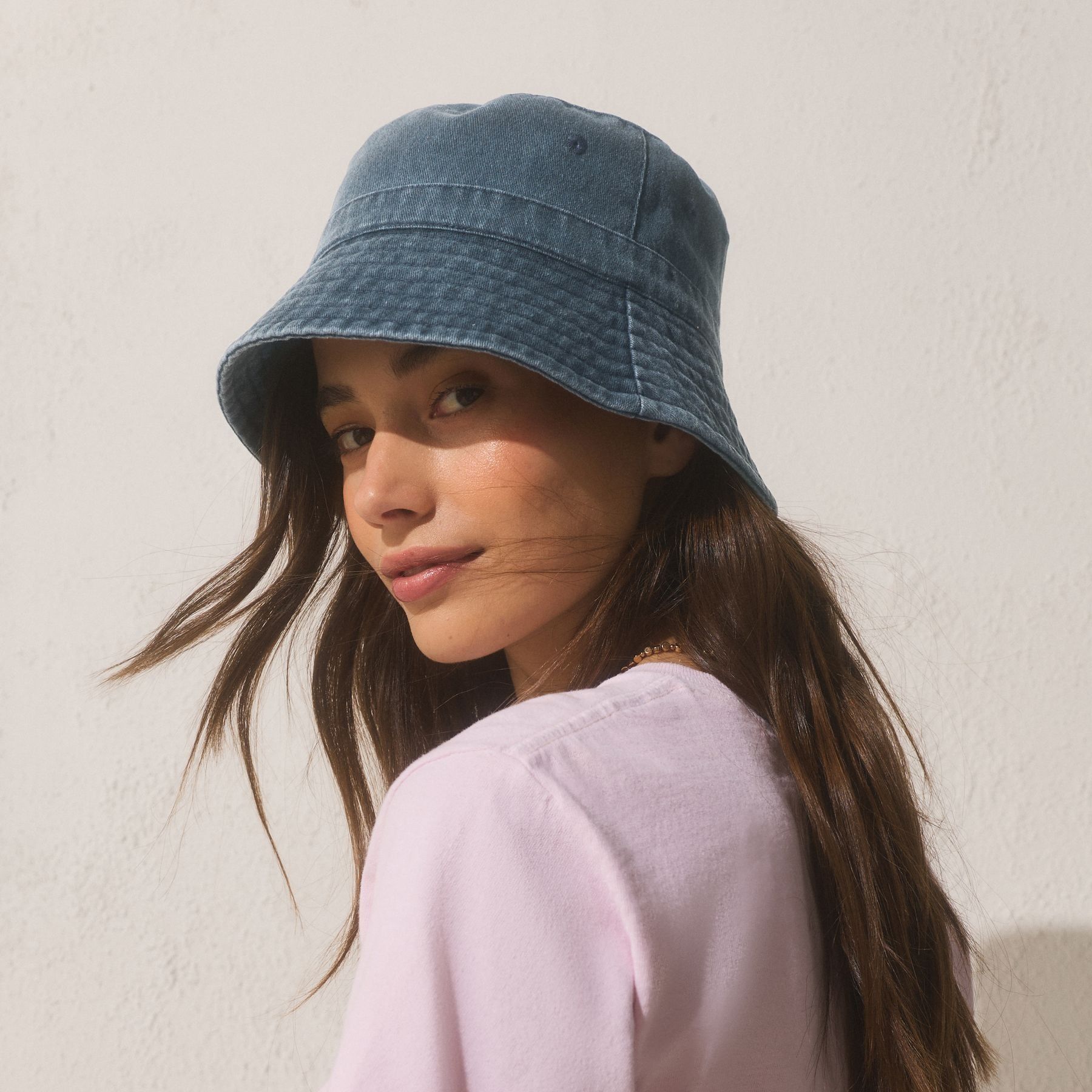 Denim Blue Bucket Hat