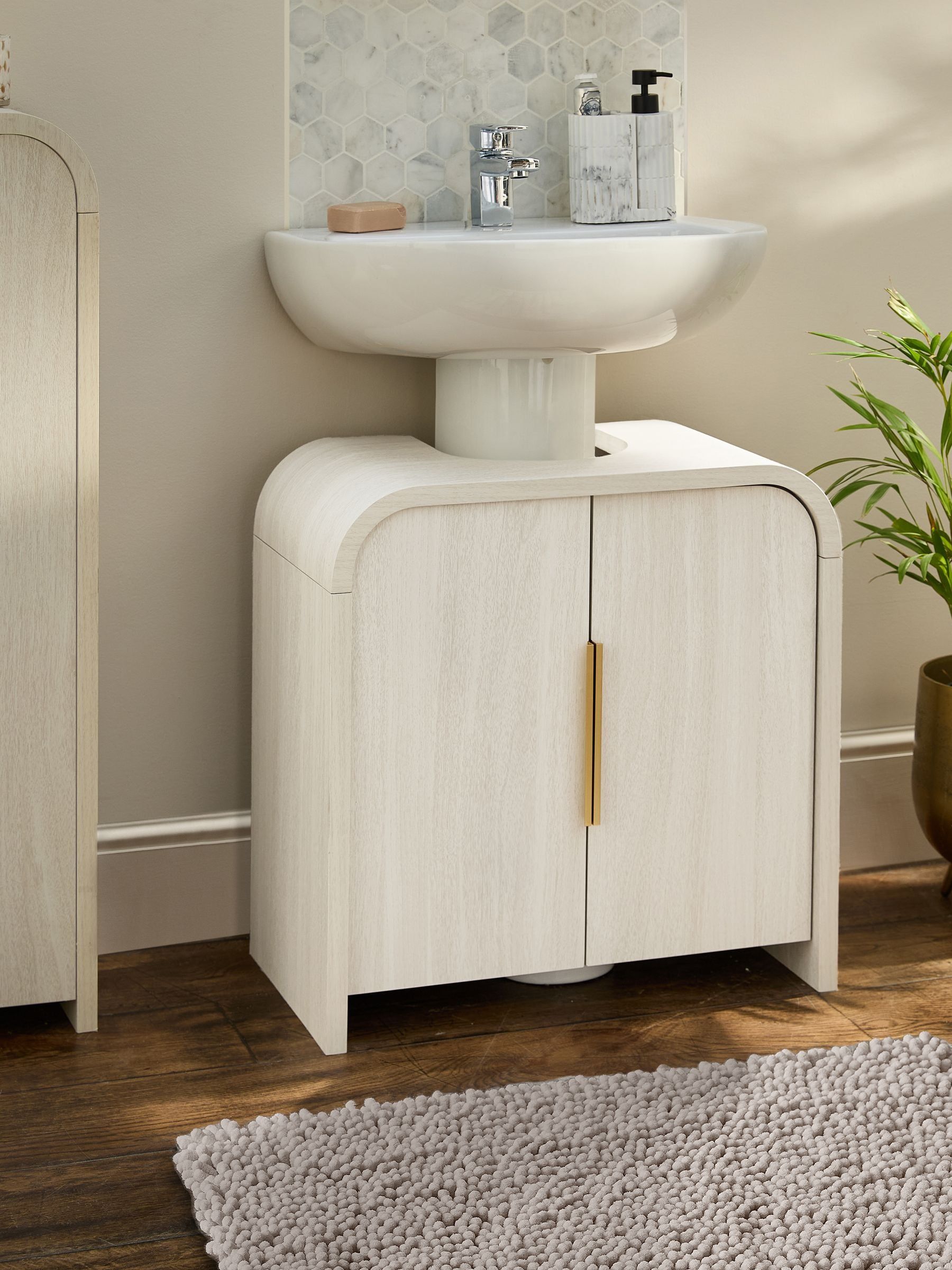 Light Natural Mia Under Sink Storage Cabinet