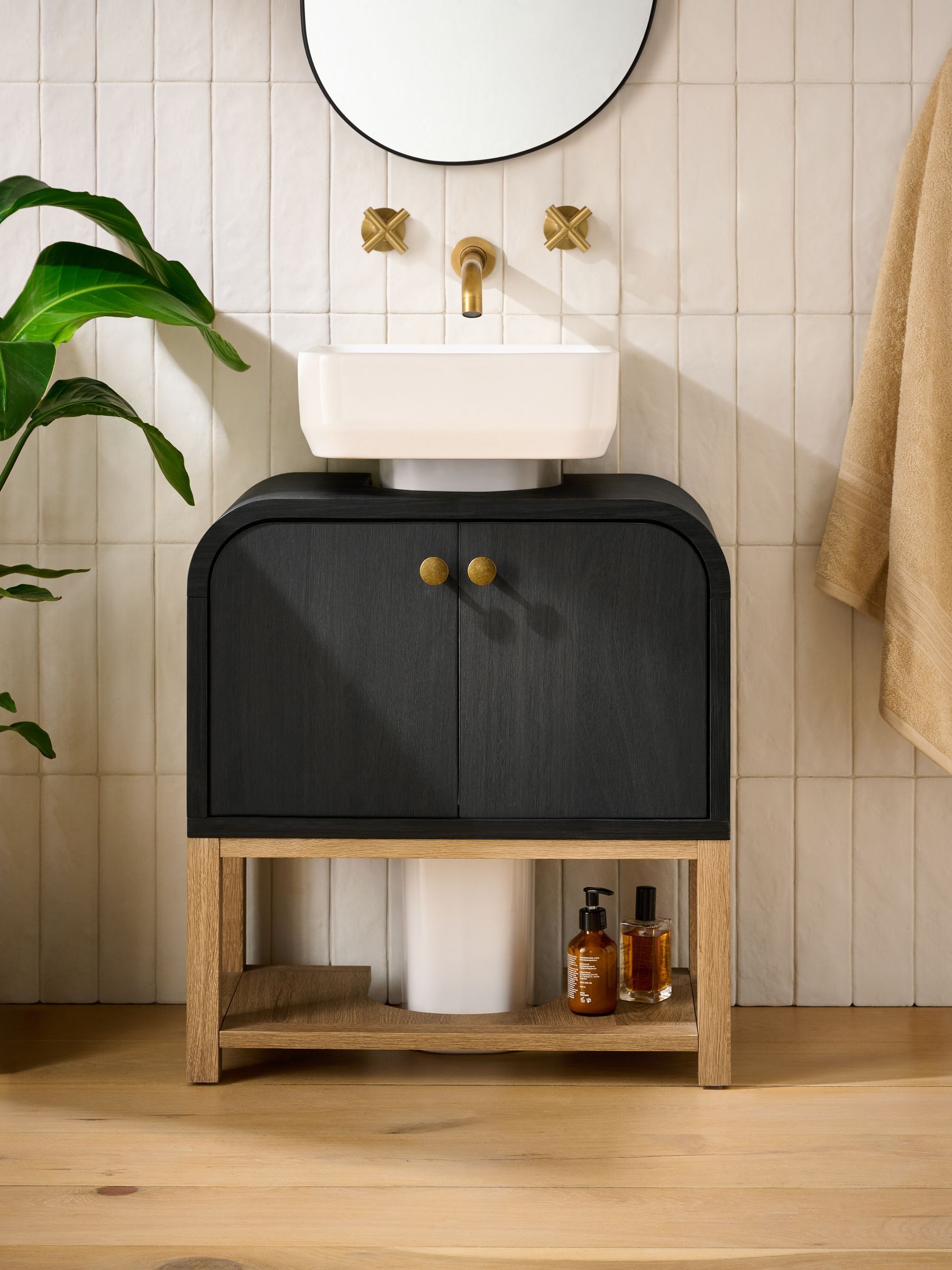 Black Haddington Under Sink Storage Cabinet