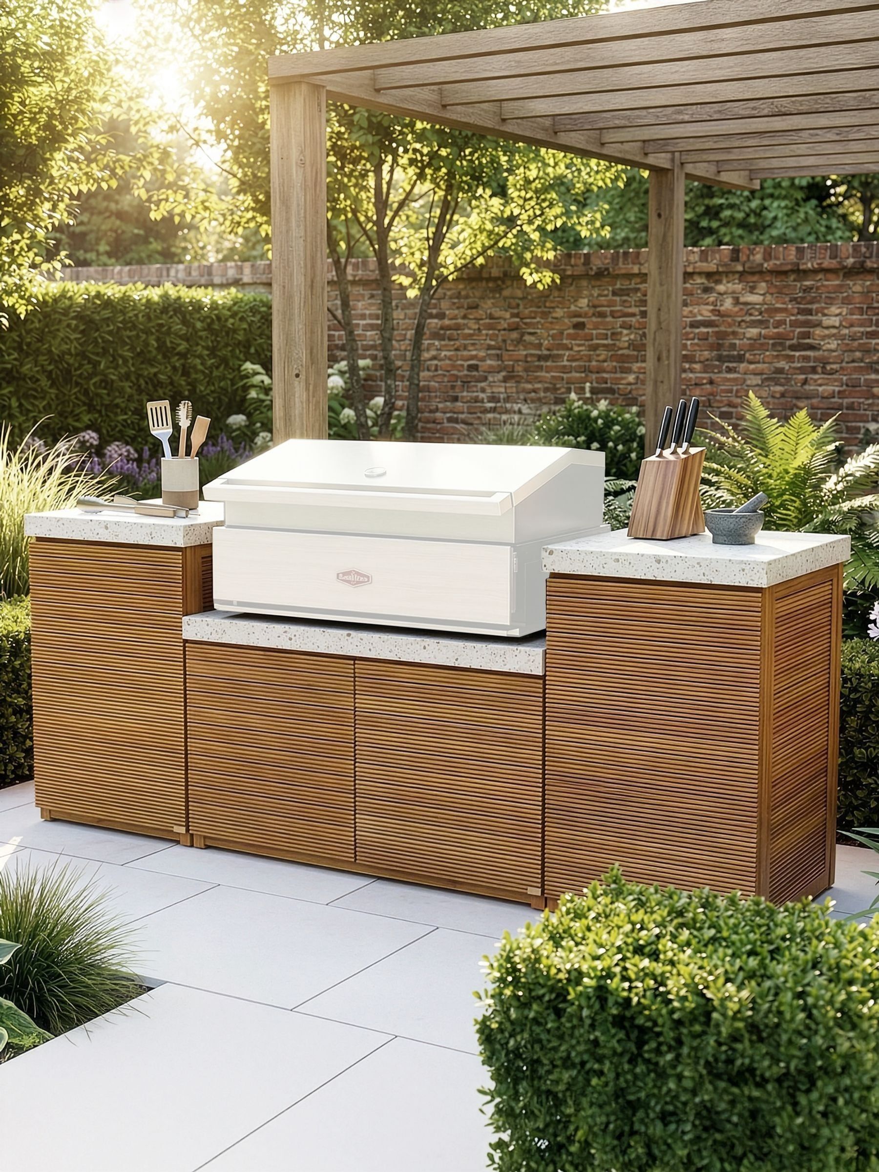 Maze Wood Antigua Small Outdoor Kitchen - Size One