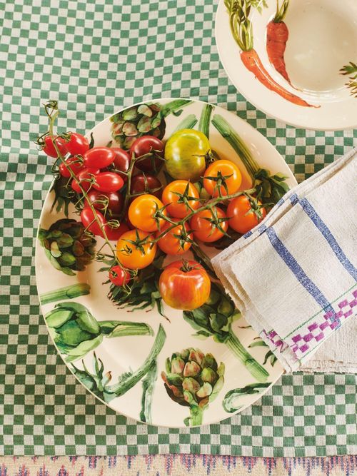 Emma Bridgewater Cream Artichoke Medium Oval Platter