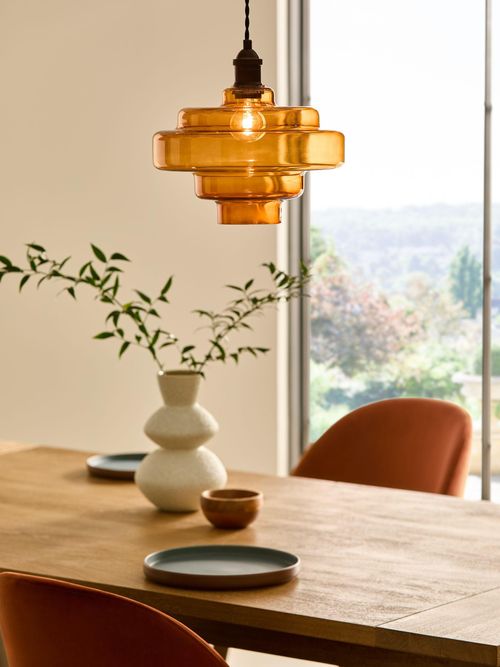 Amber Orange Luca Easy Fit Ceiling Light Shade