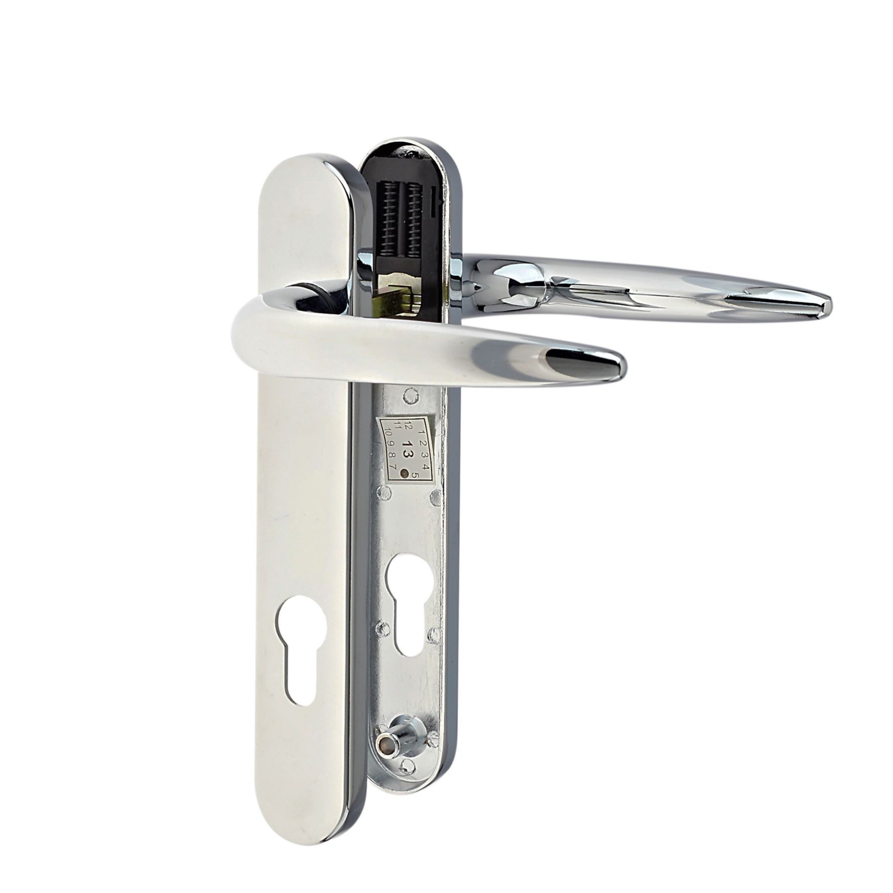 Yale Essentials Short Polished Chrome Effect Zinc Alloy Door Handle (l)32mm (d)65mm