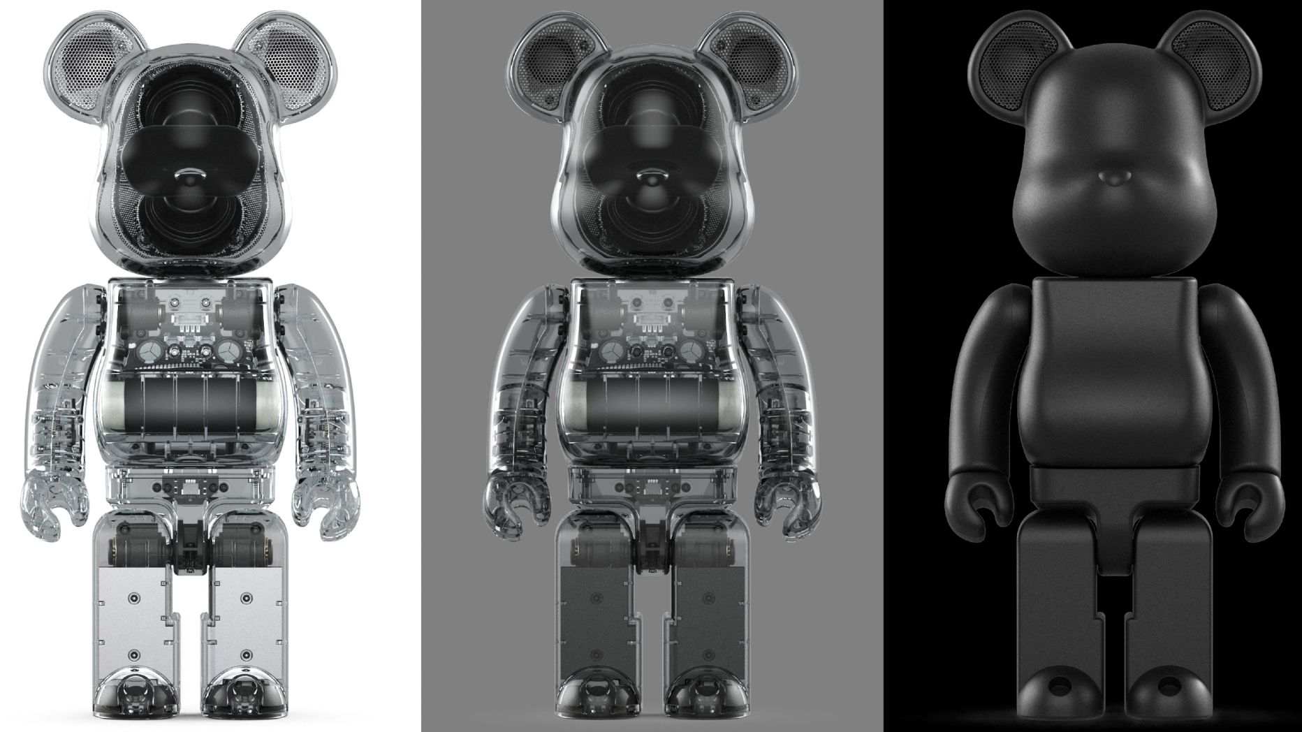 その他 BE@RBRICK - My First BE@RBRICK BLACK &amp; WHITE CHROME BE@RBRICK SERIES 50