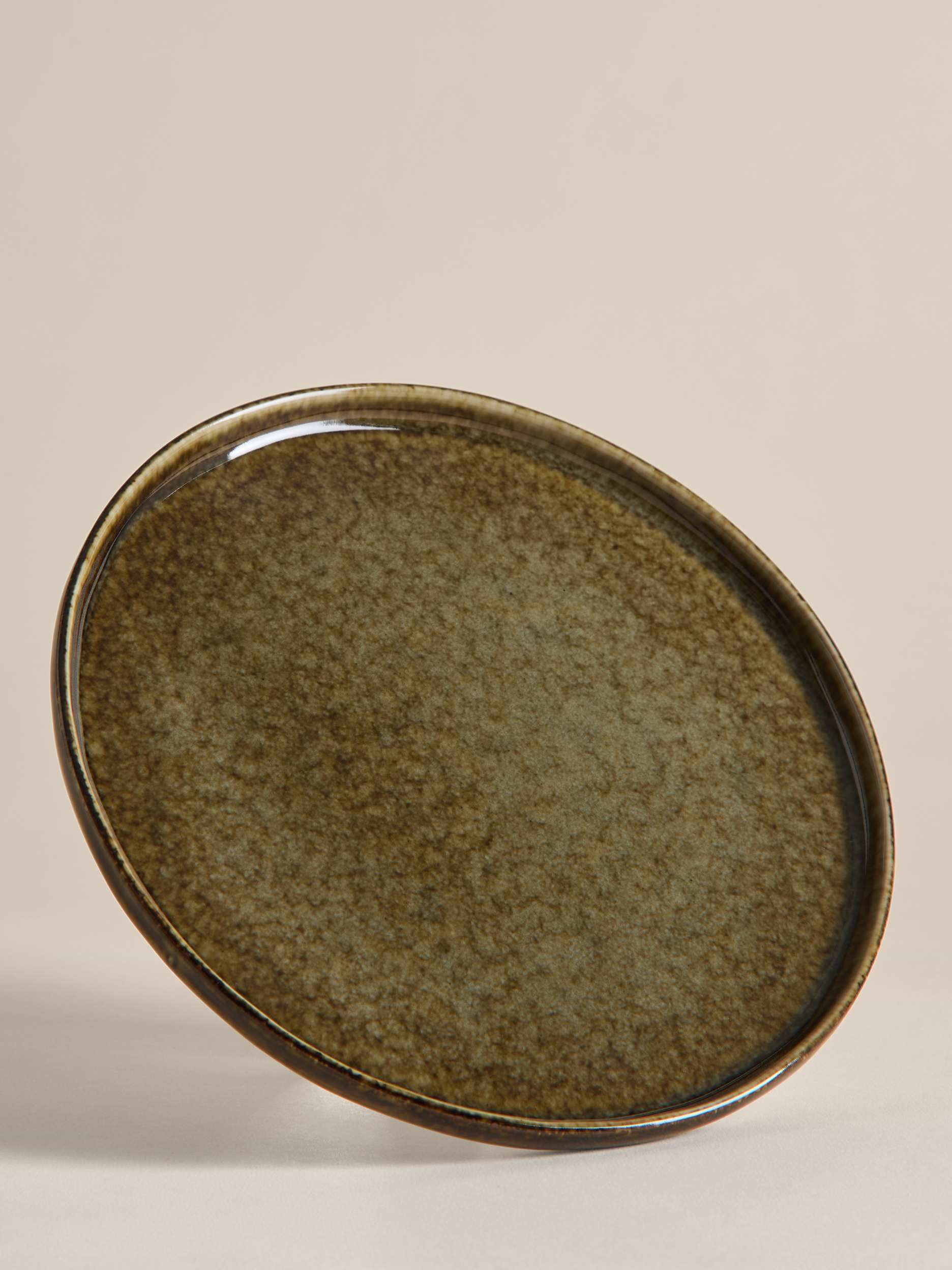 Straight Side Reactive Glaze Side Plate