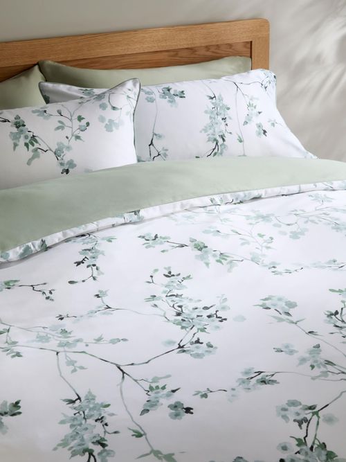 Pure Cotton Sateen Cherry Blossom Bedding Set