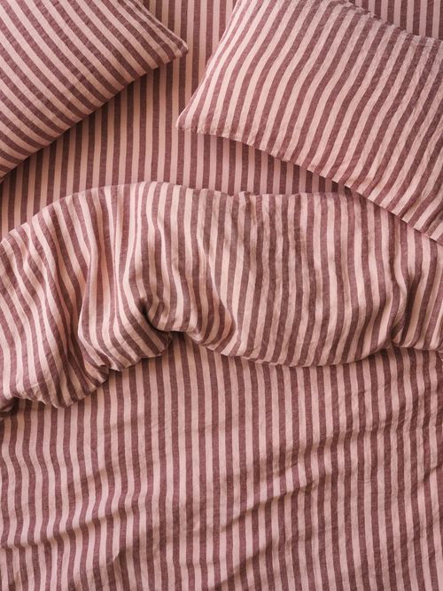 Piglet In Bed Linen Rich Pembroke Stripe Duvet Cover